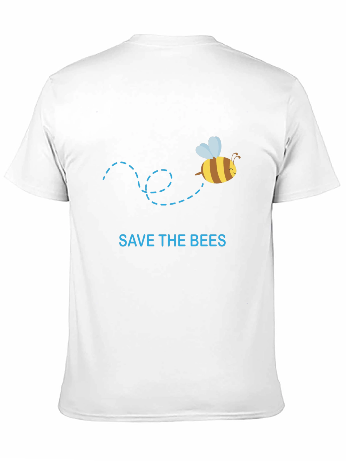 Black Save the Bees Graphic Tee - Black Cotton T-Shirt view 11