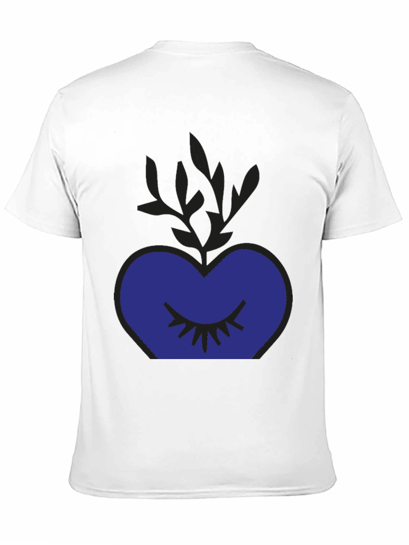 Black Mystic Heart Graphic Tee - Black Cotton Blend Shirt view 11