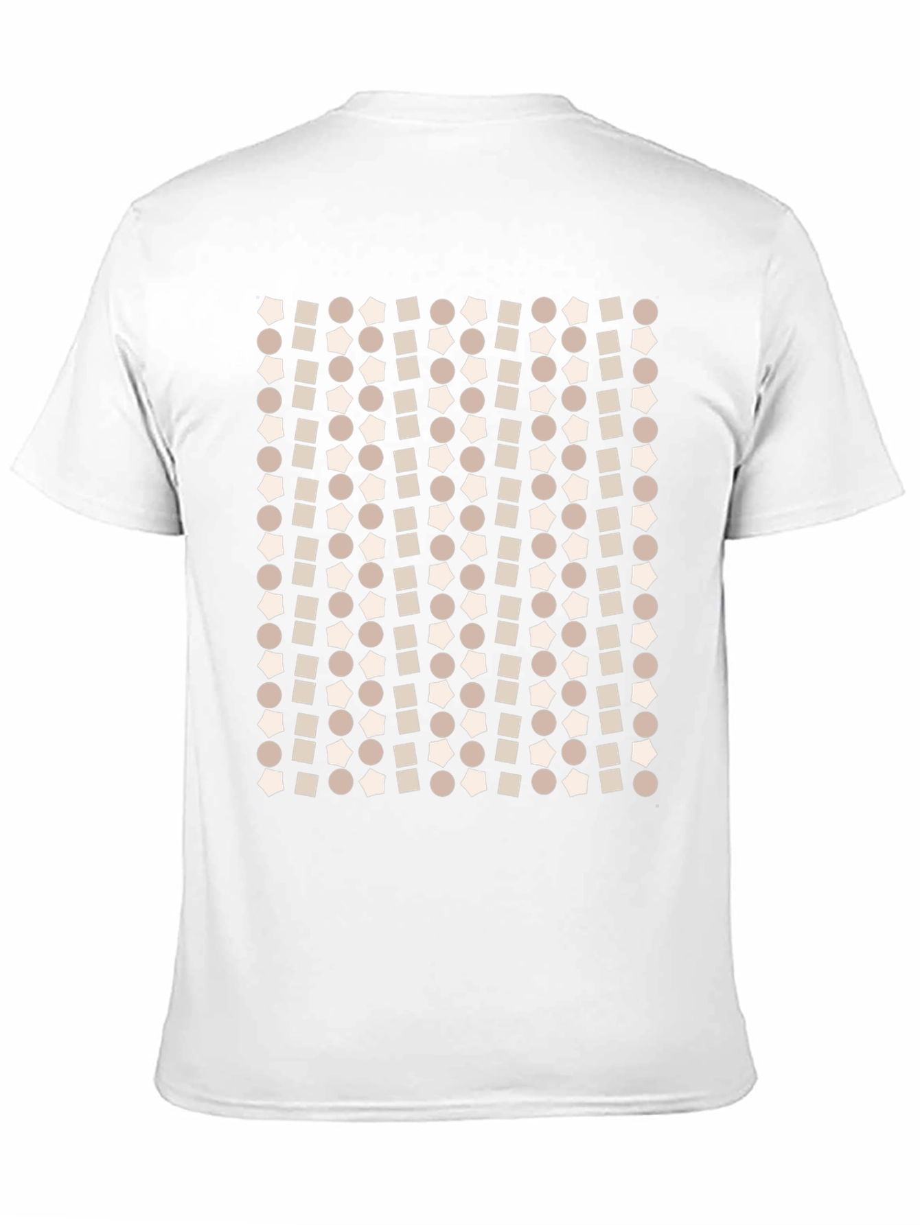 Black Geometric Pattern T-Shirt - Modern Print Tee view 11