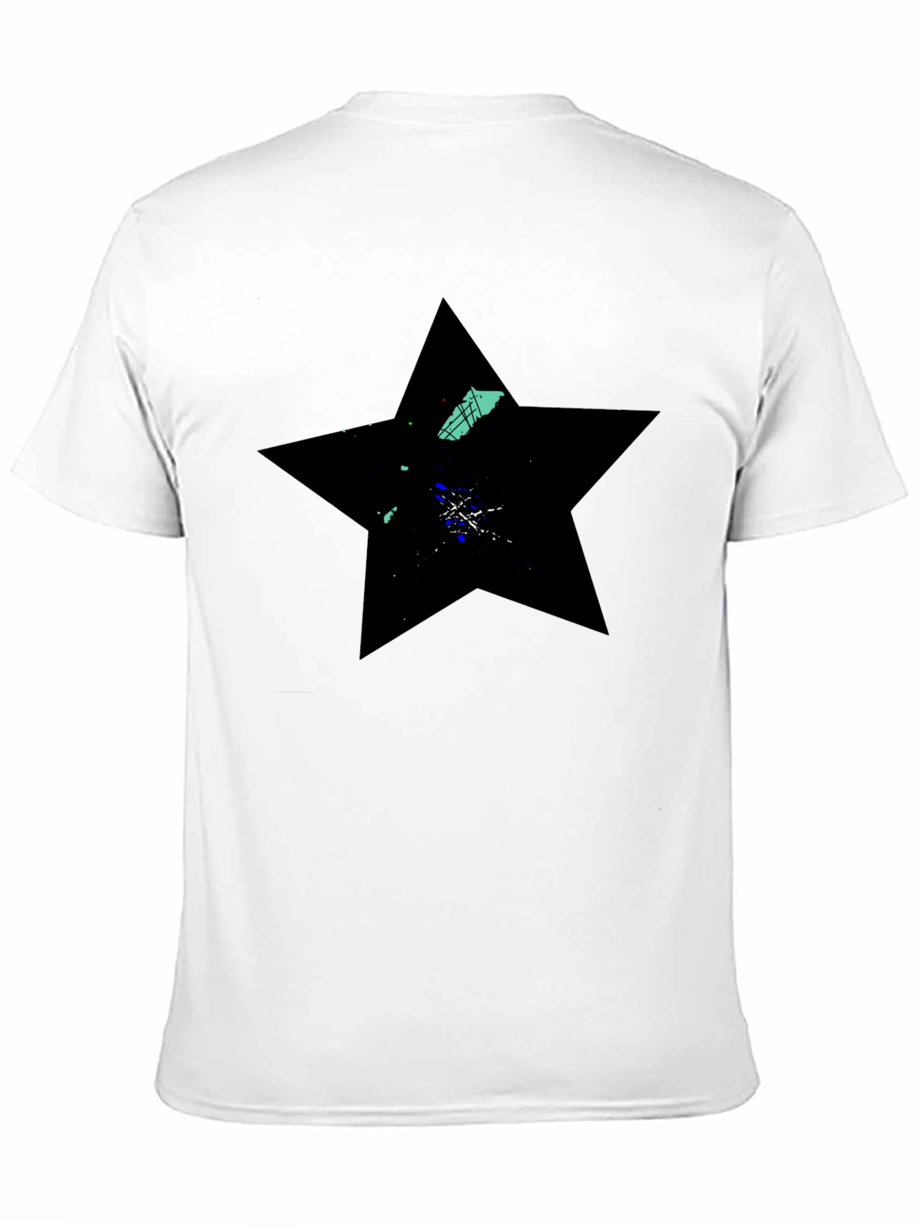 Black Black Star Graphic Tee - Modern Casual Wear view 11