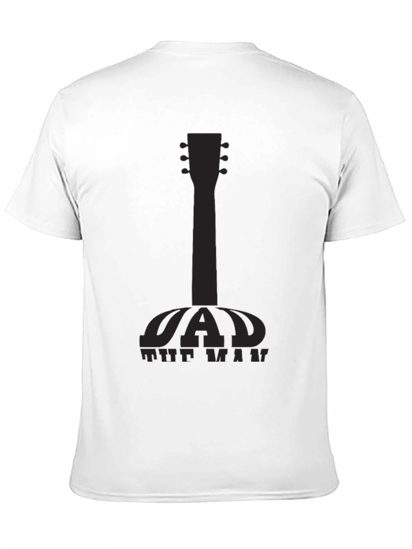 Black Dad The Man Guitar Graphic Tee view 11