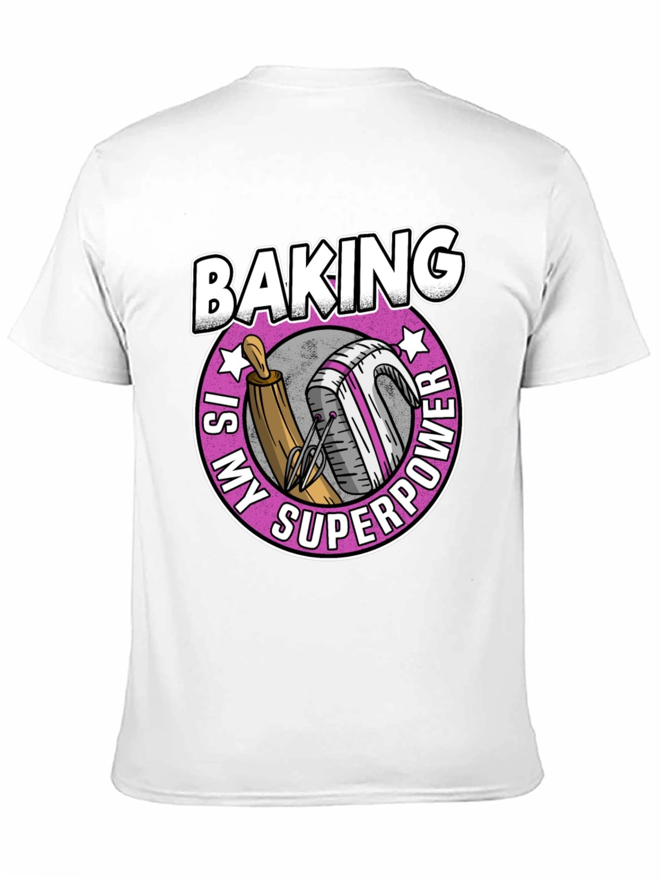 Black Baking Is My Superpower T-Shirt view 11