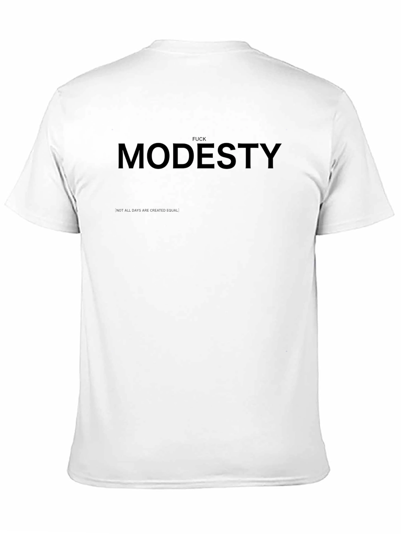Black Bold Graphic Tee - "F*ck Modesty" view 11