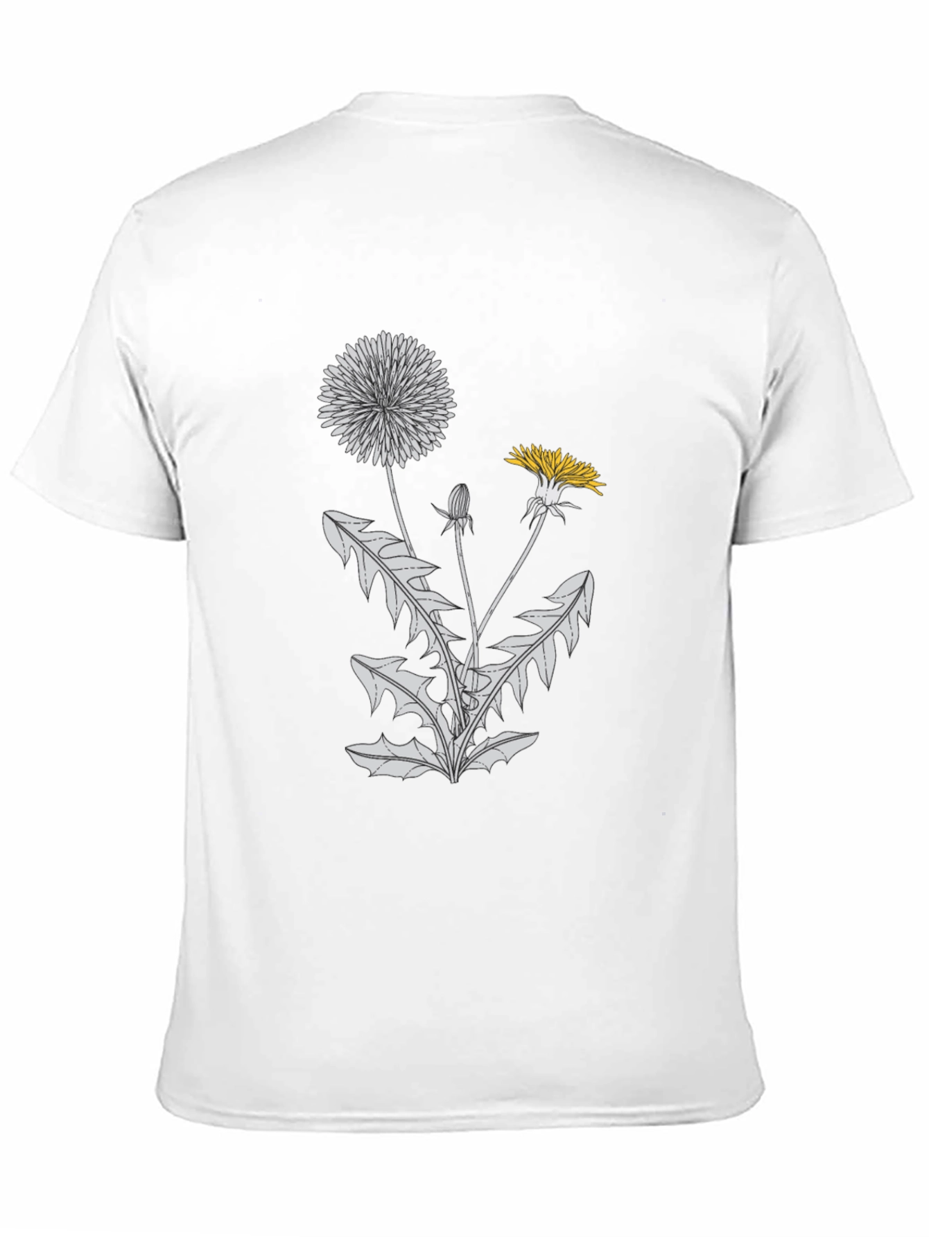 Black Dandelion Graphic Tee - Black Cotton Comfort view 11