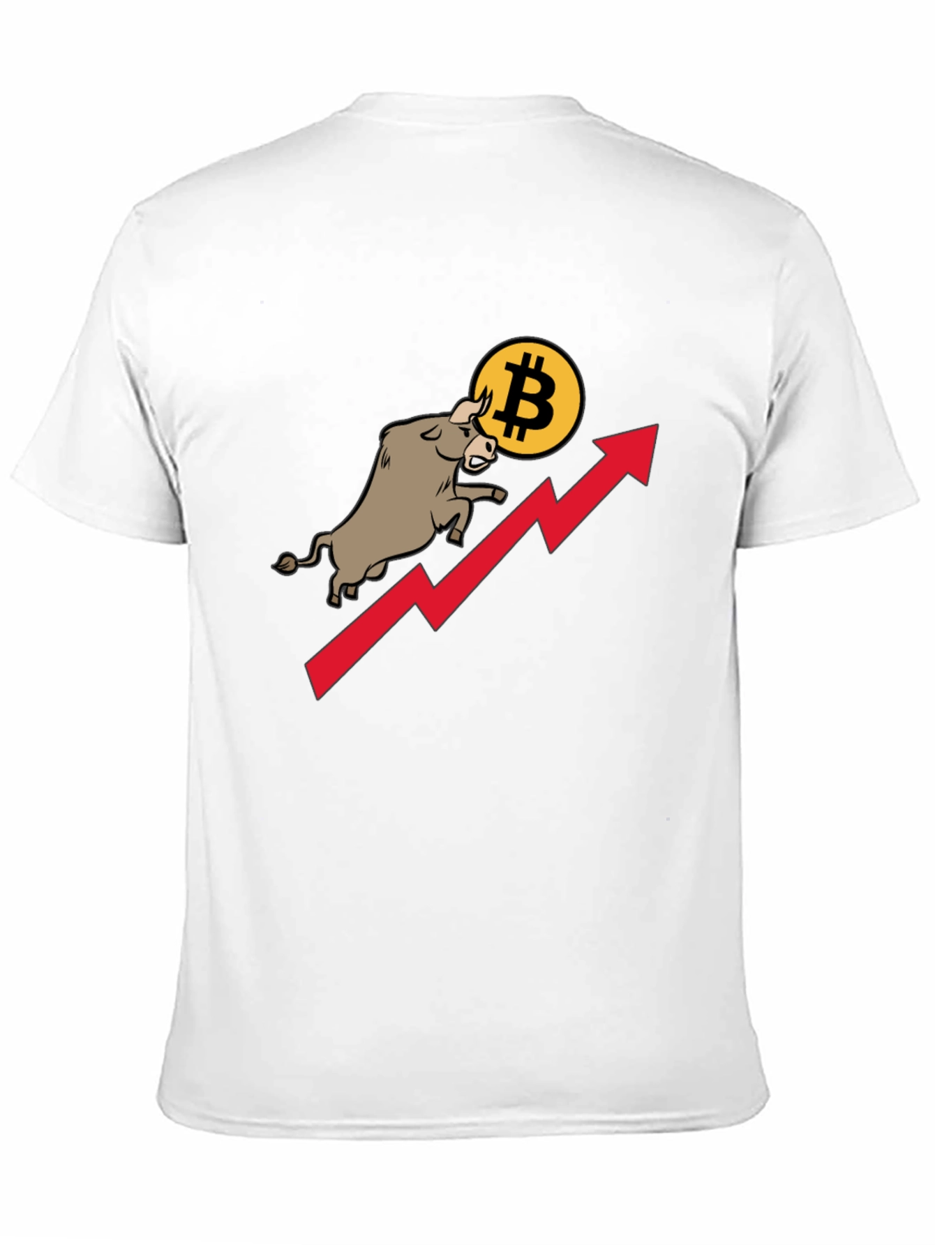 Black Bitcoin Bull Run Black T-Shirt view 11