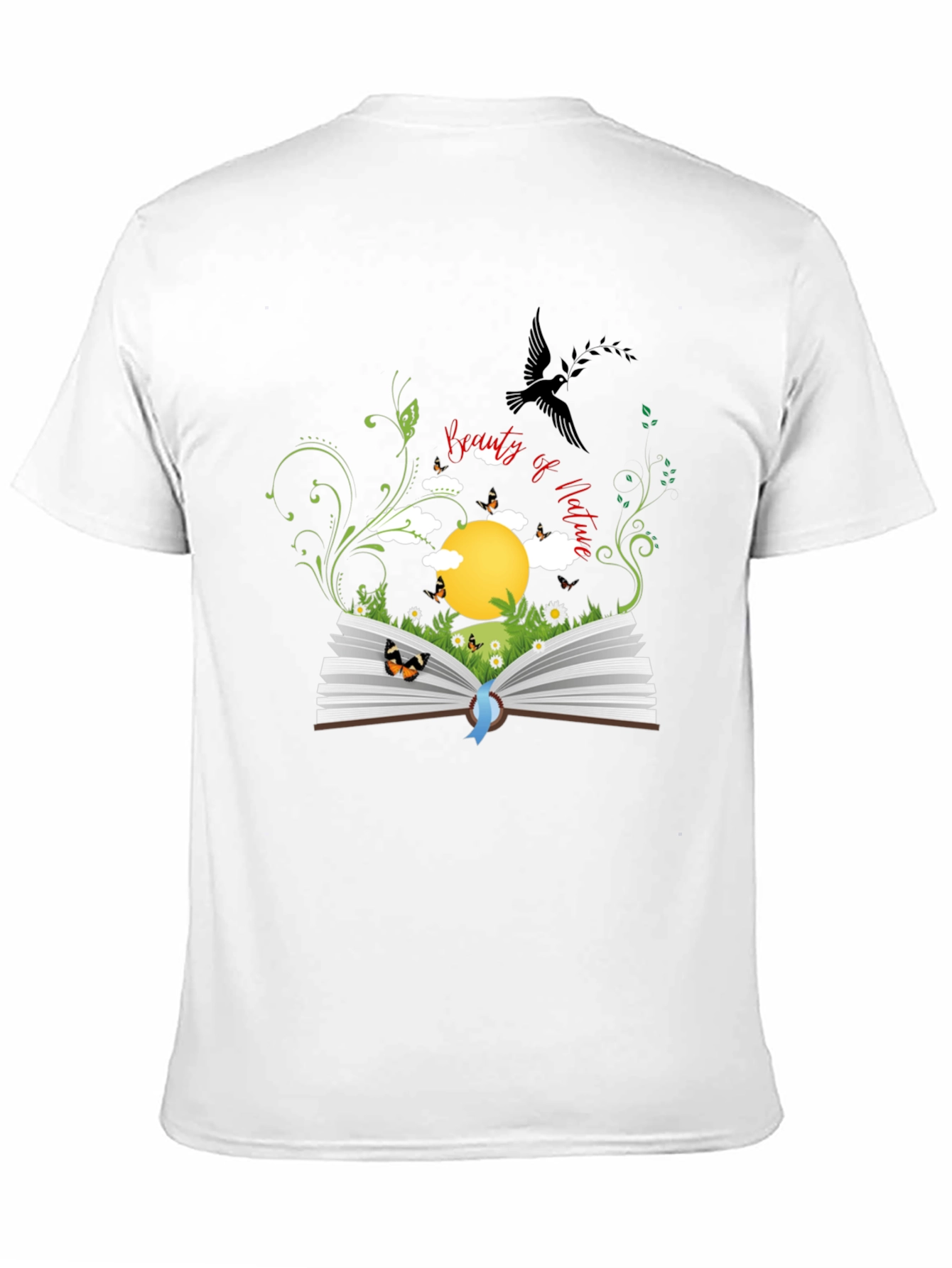 Black Nature Book Graphic Tee - Black view 11