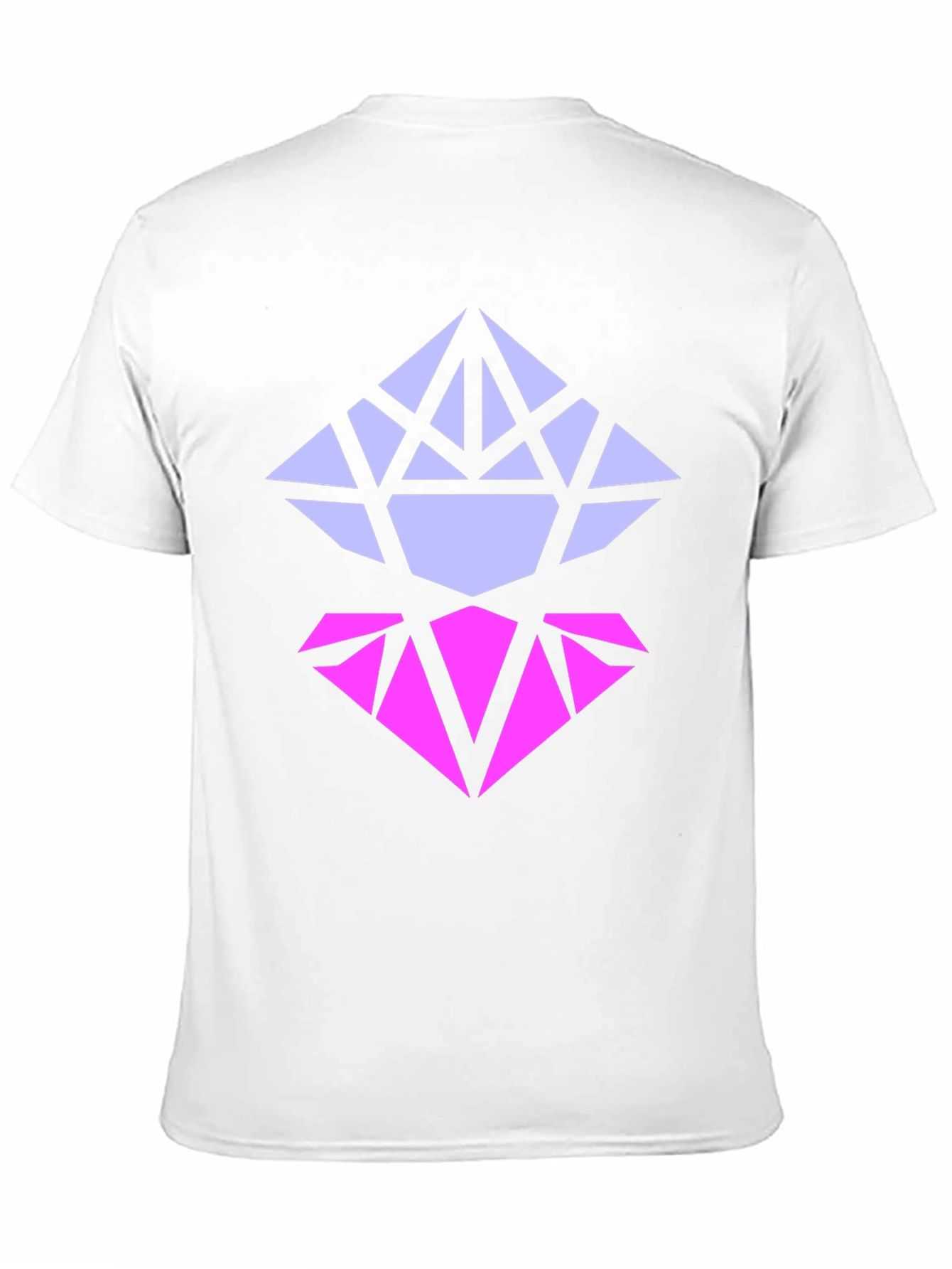 Black Geometric Diamond Graphic Tee - Modern Style view 11