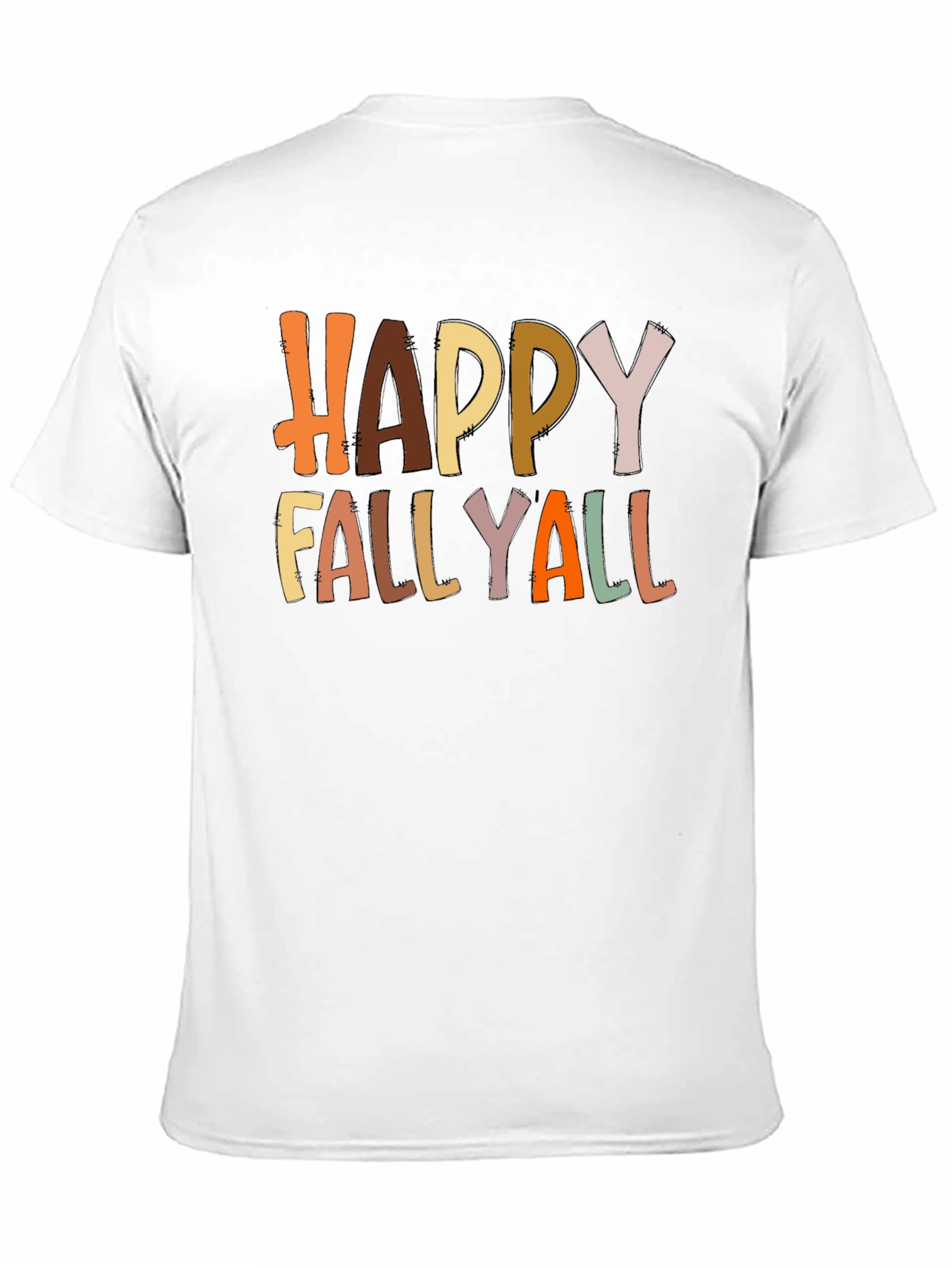 Black Happy Fallyall Graphic Tee - Fall Season Shirt view 11