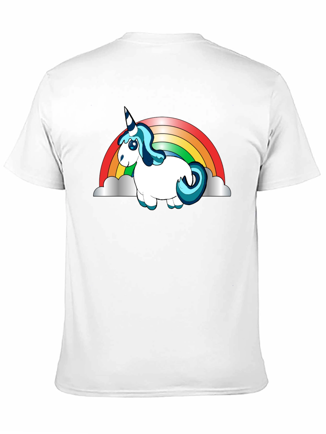 Black Unicorn Rainbow Graphic Tee view 11
