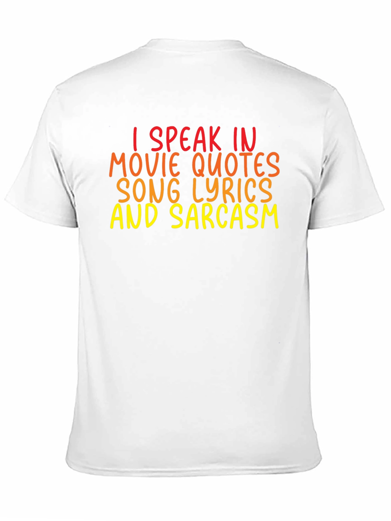 Black Funny Graphic Tee: I Speak in Movie Quotes view 11