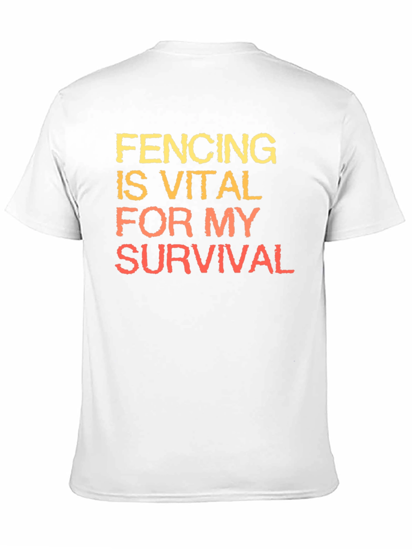Black Fencing is Vital T-Shirt view 11
