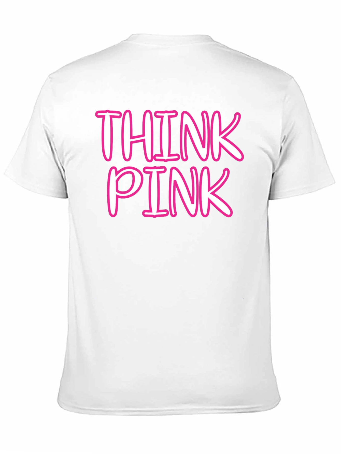Black Think Pink Crew Neck Tee view 11
