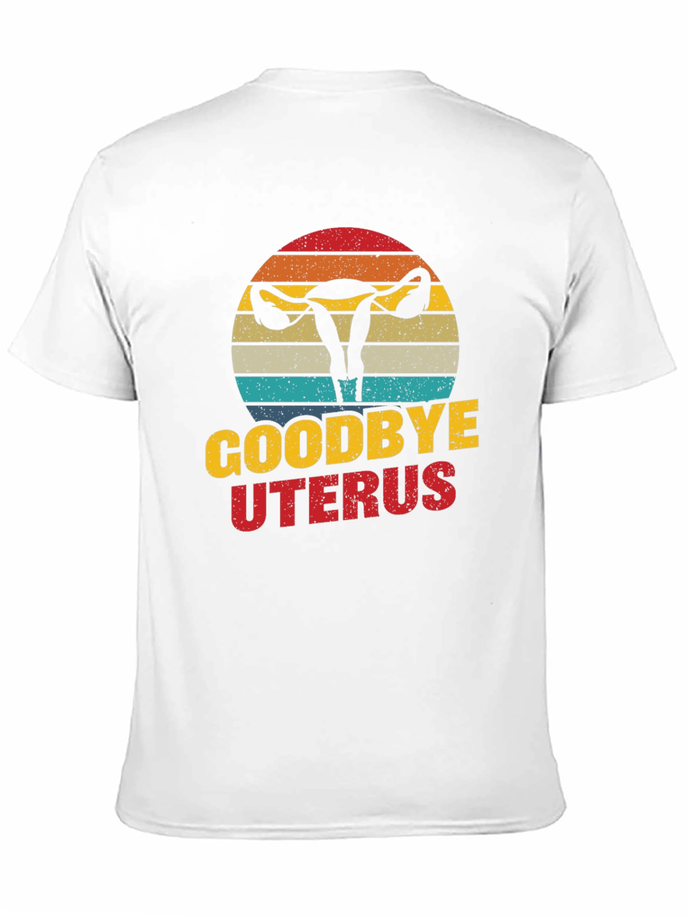 Black Goodbye Uterus Graphic T-Shirt Funny Hysterectomy Tee view 11