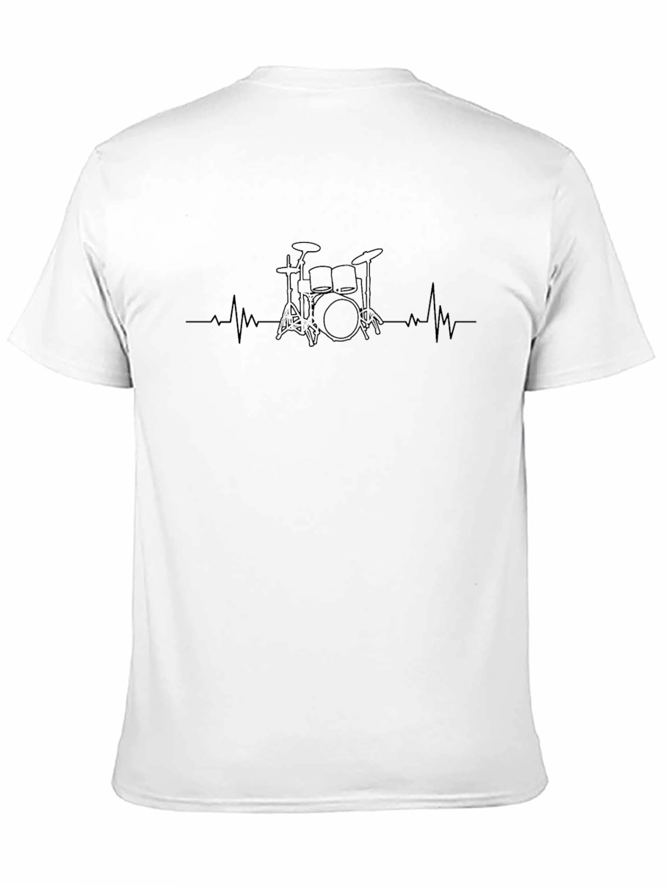 Drumset Heartbeat T-Shirt - Black - 11