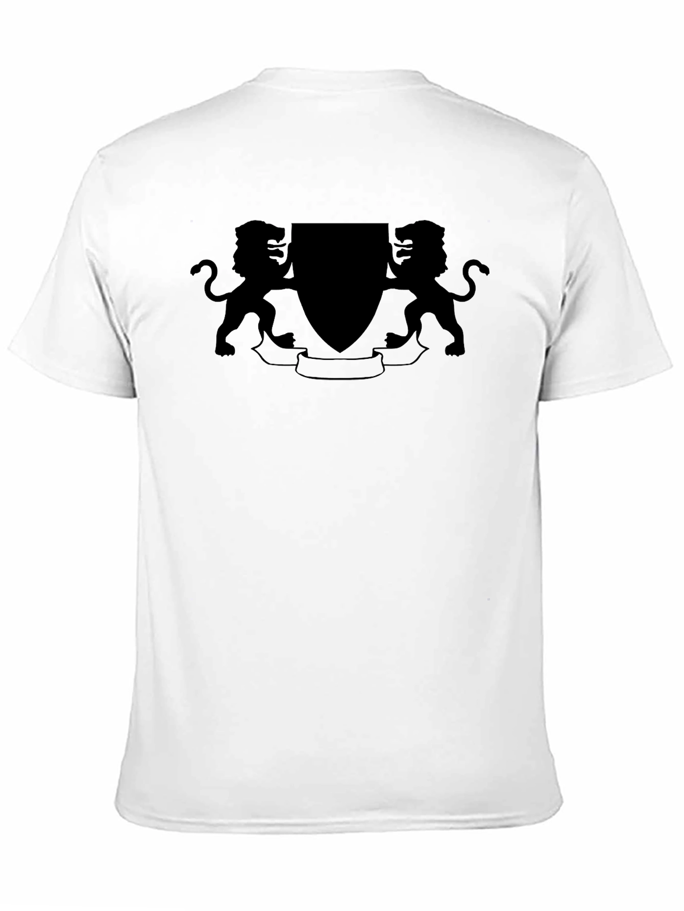 Black Black Lion Crest Graphic Tee - Stylish & Bold Design view 11