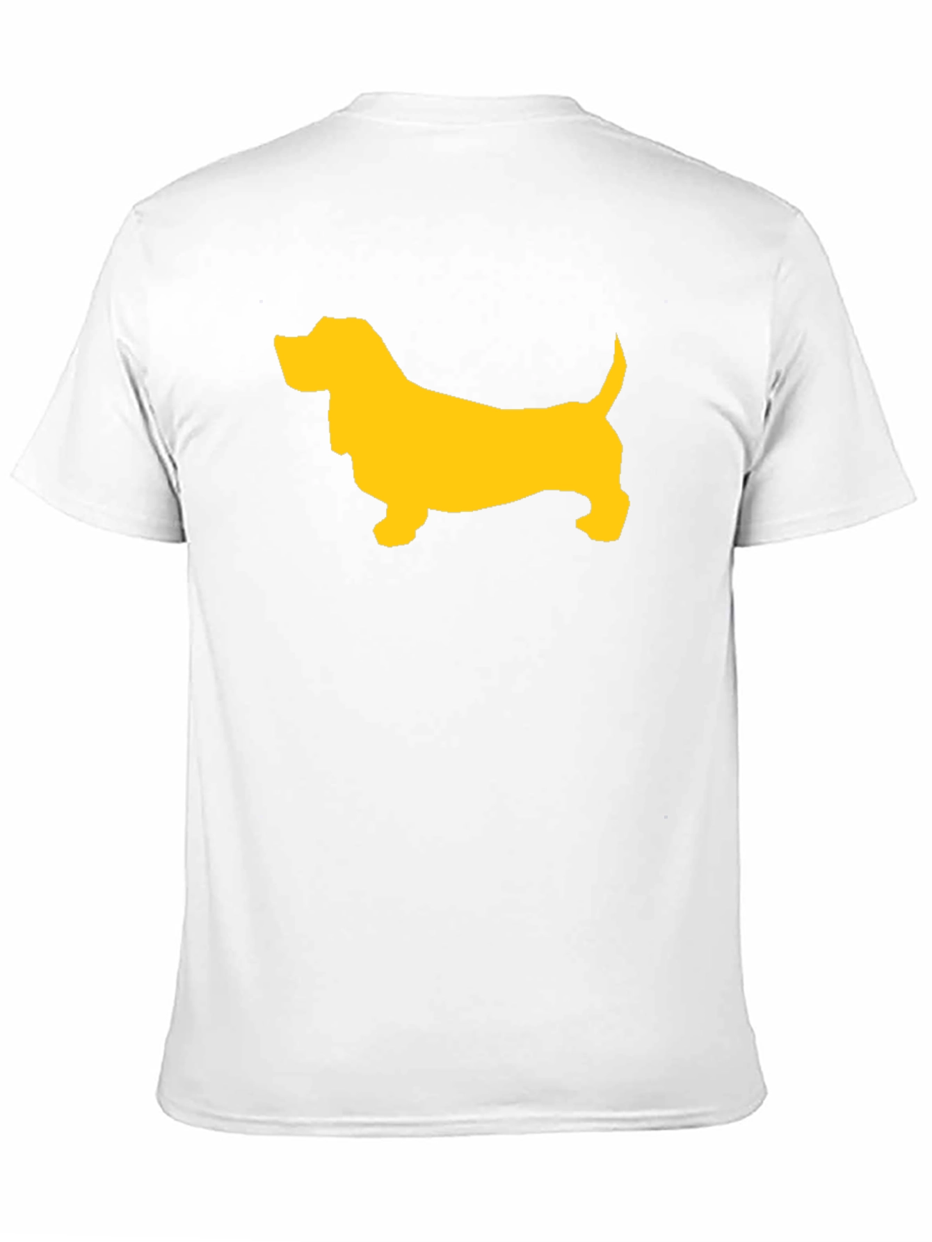 Black Black T-Shirt with Yellow Dog Graphic view 11