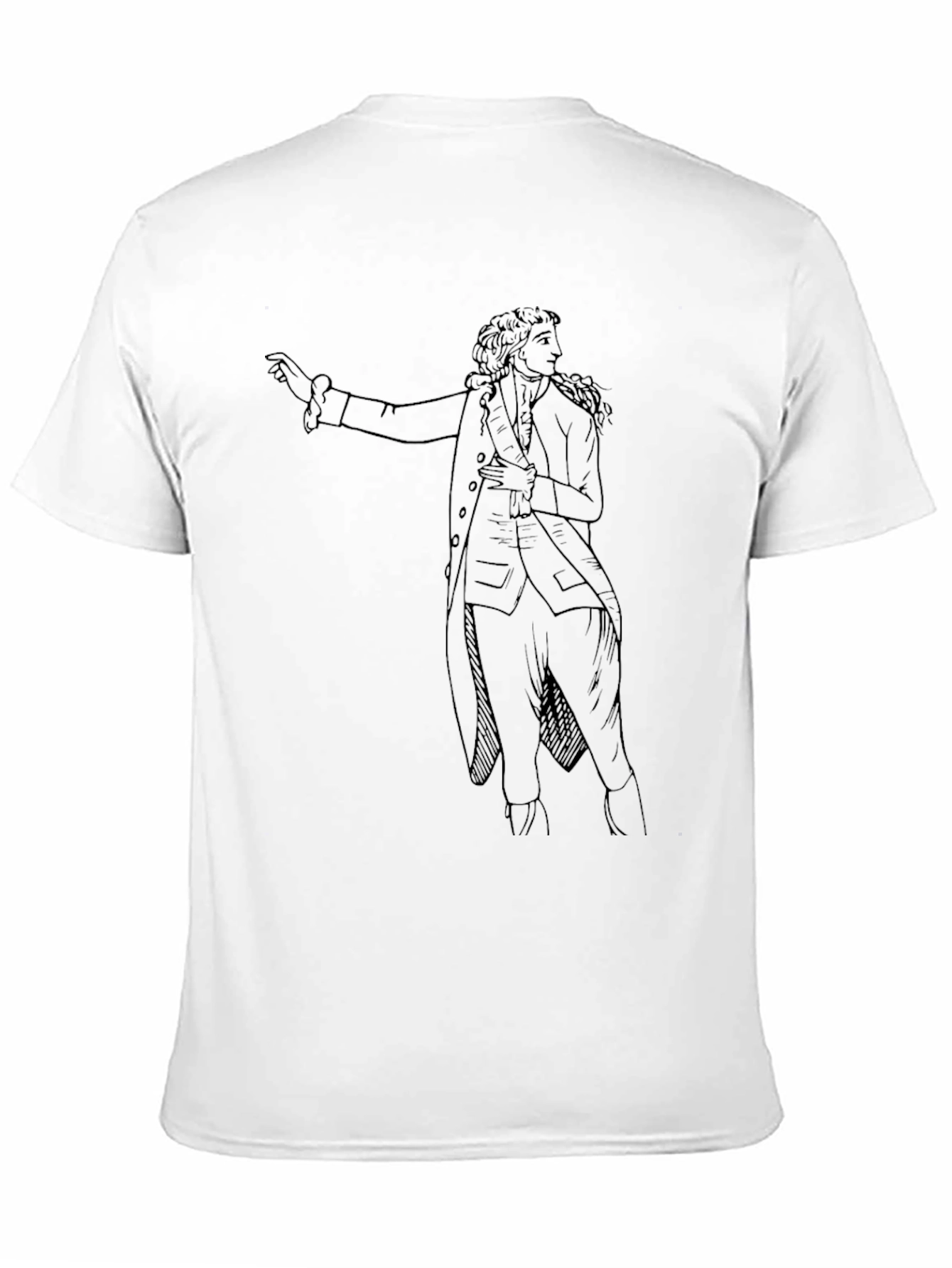 Black Historical Silhouette Graphic Tee - Black view 11