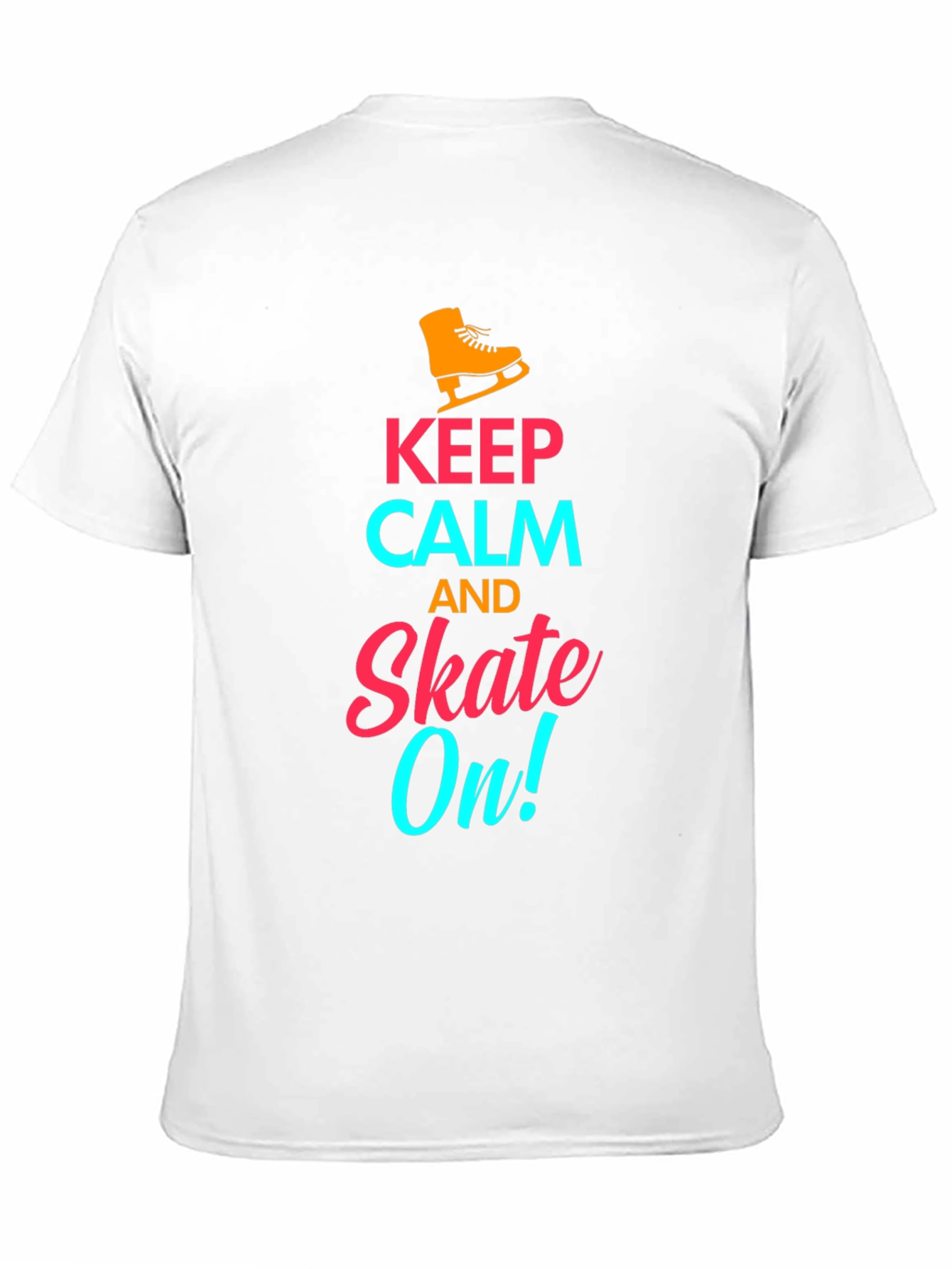 Black Keep Calm and Skate On! - Novelty T-Shirt view 11