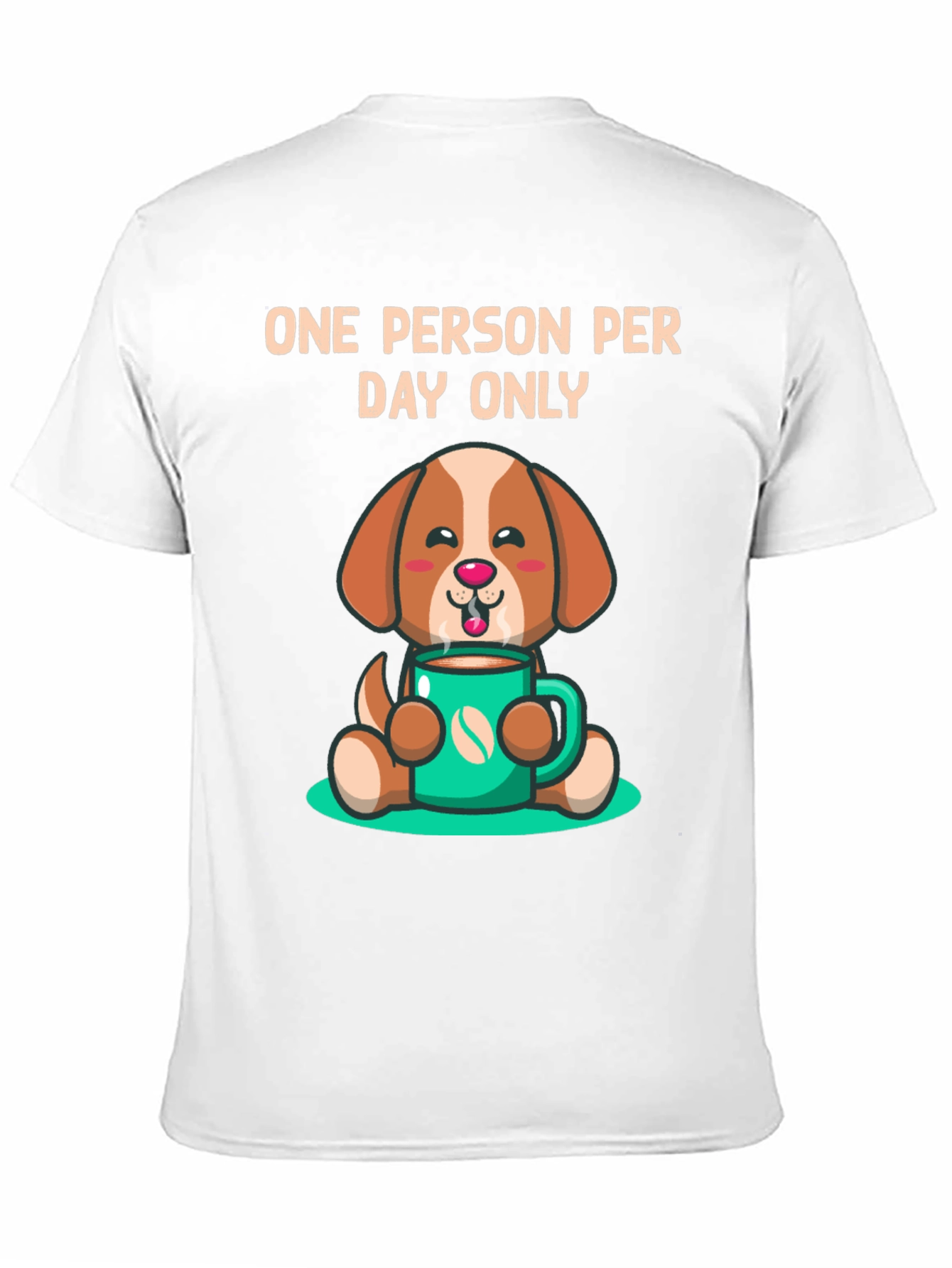 Black Cute Dog Coffee Lover T-Shirt view 11