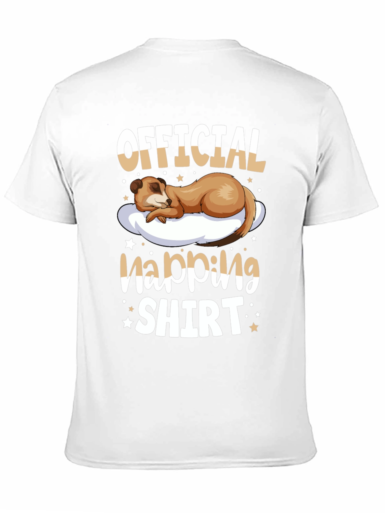 Black Official Napping Shirt - Meerkat Sleep Tee view 11