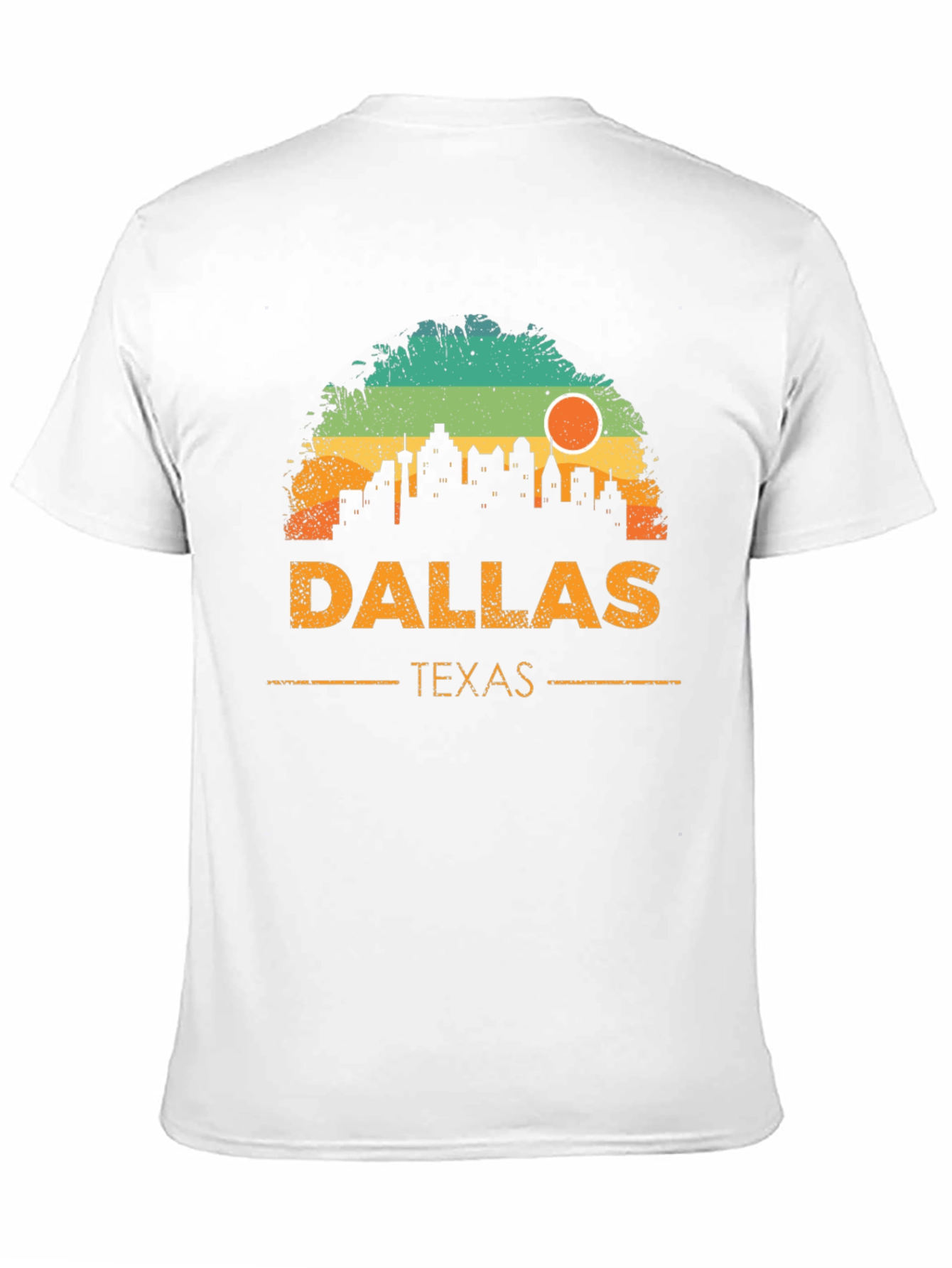 Black Dallas Texas Skyline Graphic T-Shirt view 11