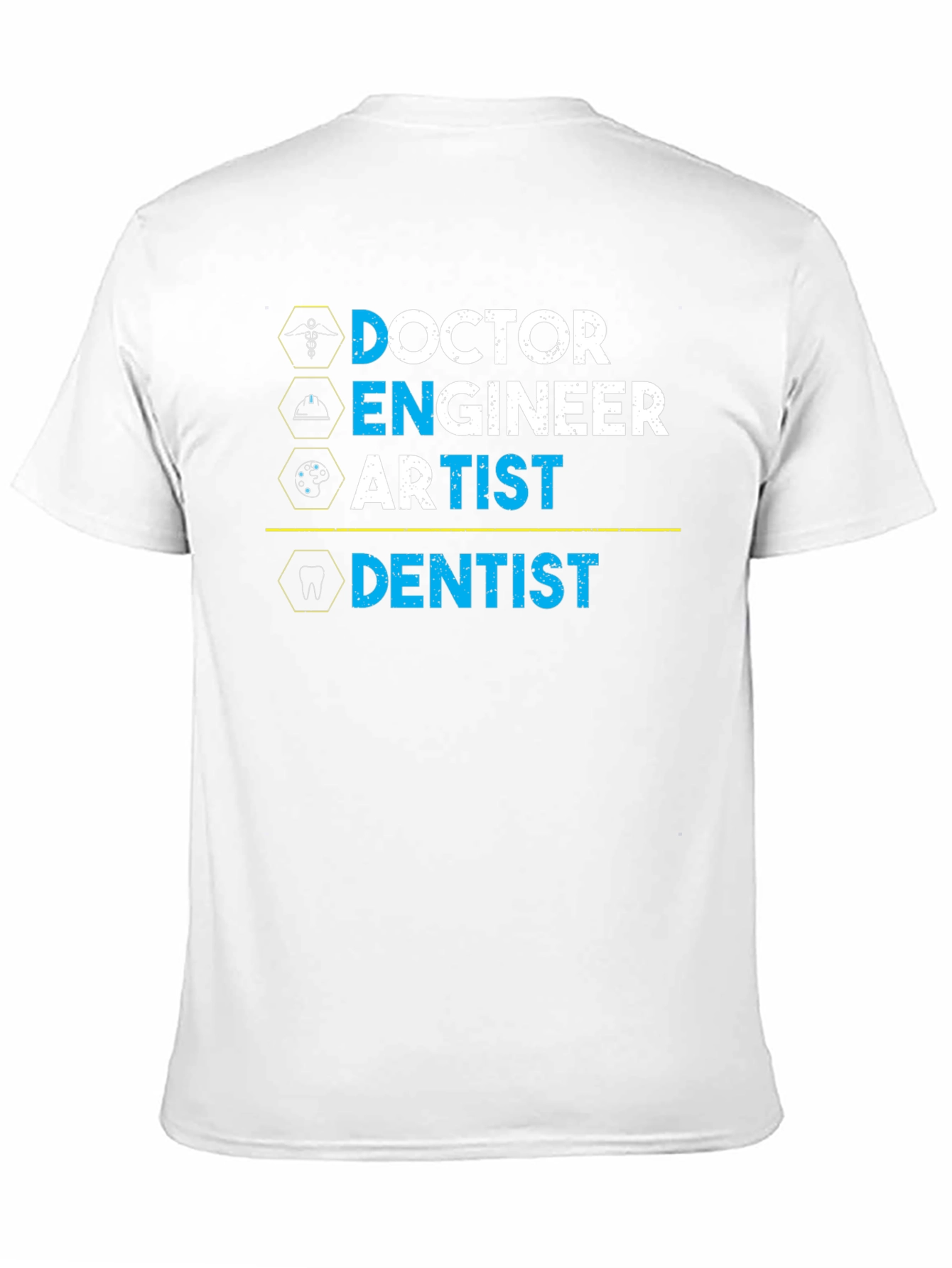 Black Doctor, Engineer, Artist, Dentist Graphic T-Shirt view 11