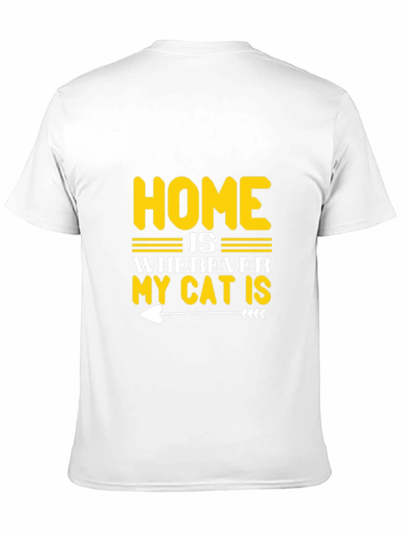 Black Home is Wherever My Cat is Black T-Shirt view 11