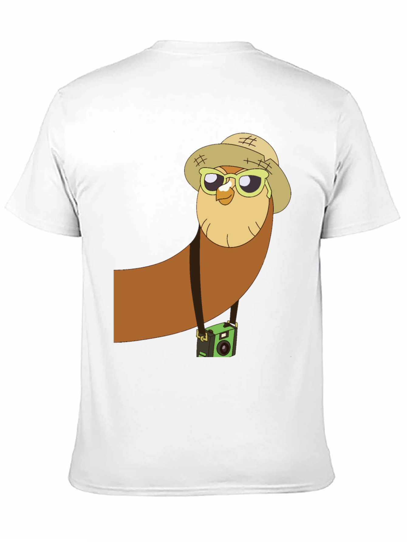 Black Owl Tourist Graphic Tee - Black Cotton T-Shirt view 11