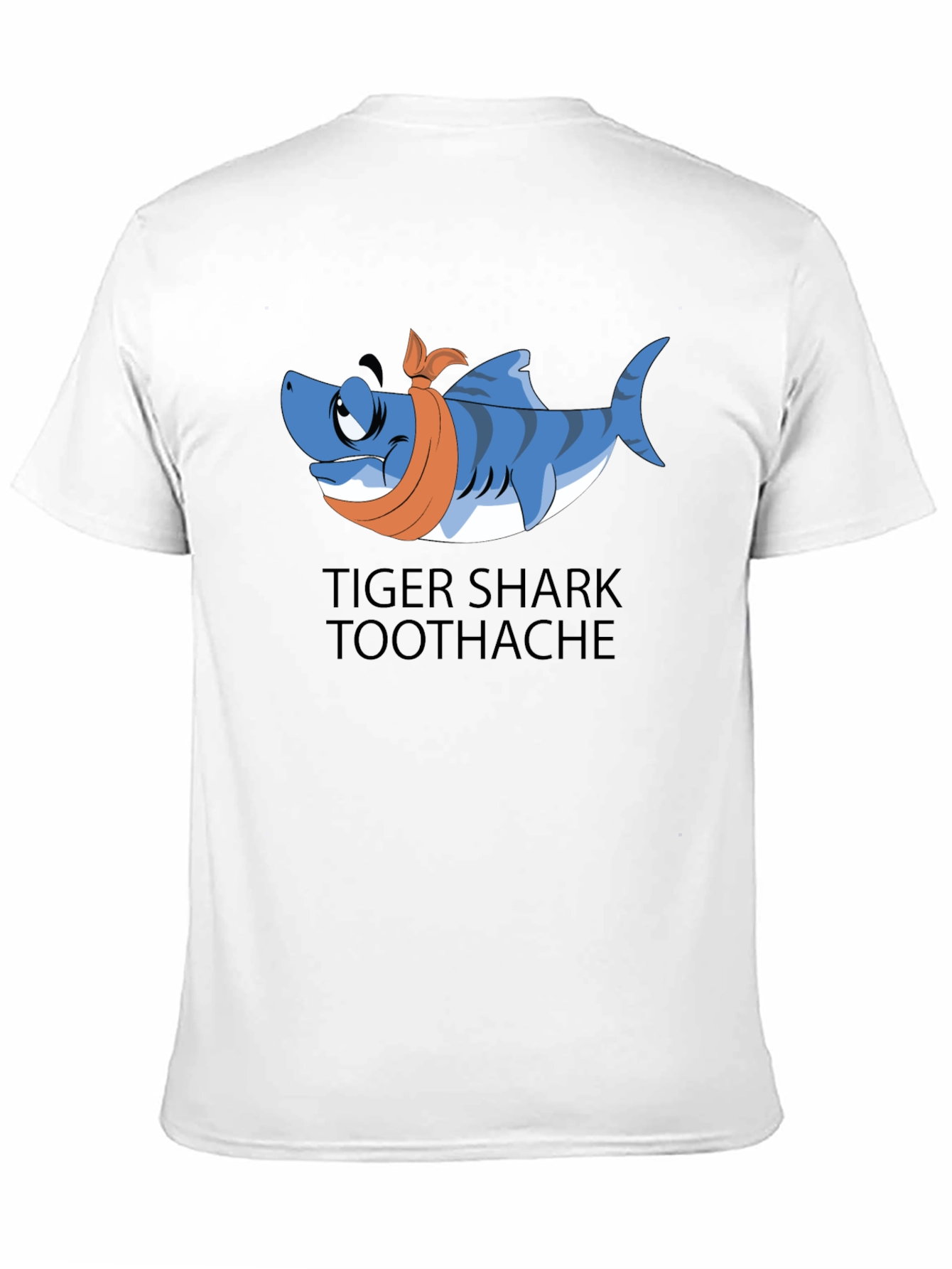 Black Tiger Shark Toothache T-Shirt view 11