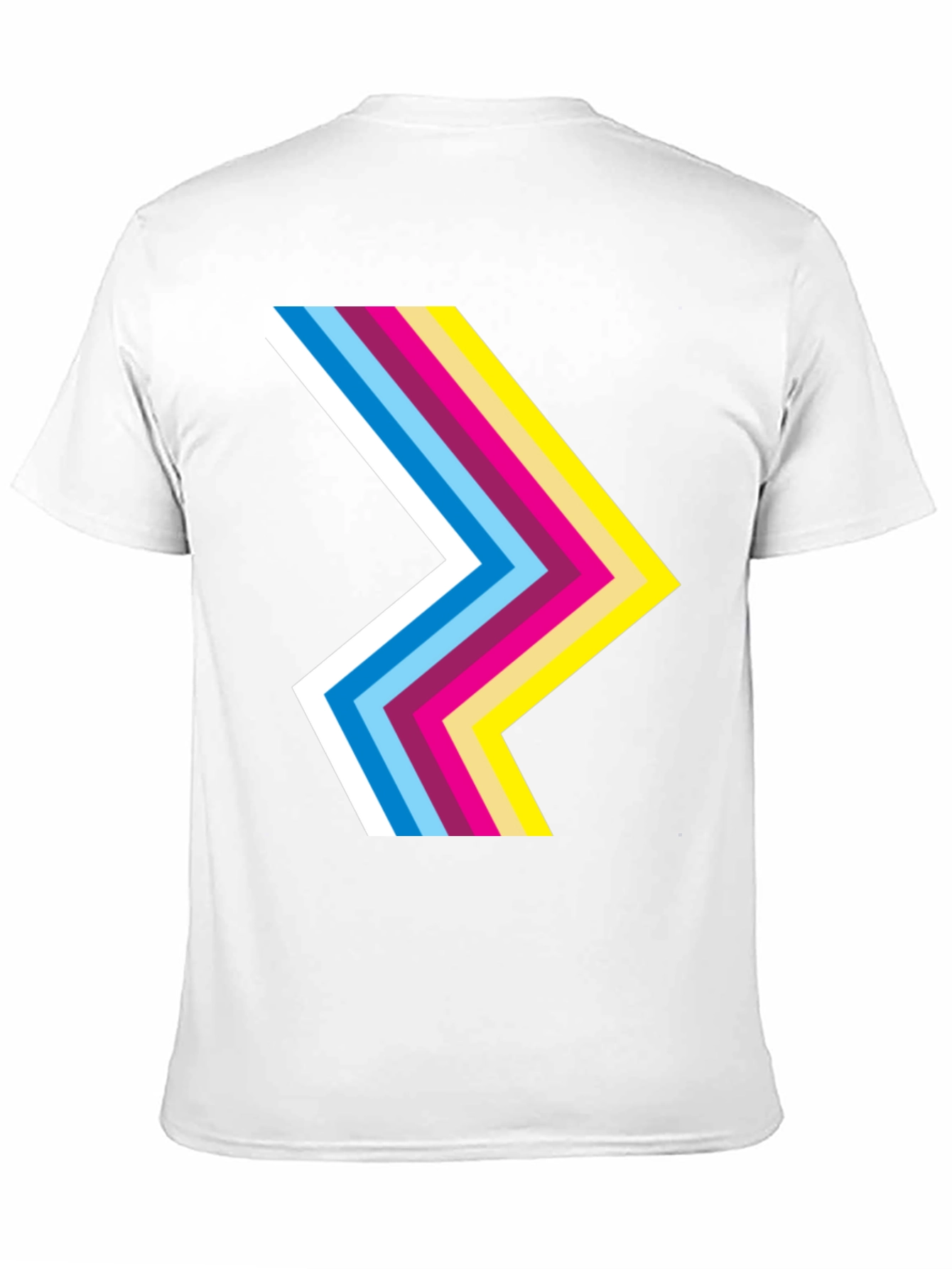 Black Retro Chevron Black T-Shirt - Stylish Graphic Tee view 11