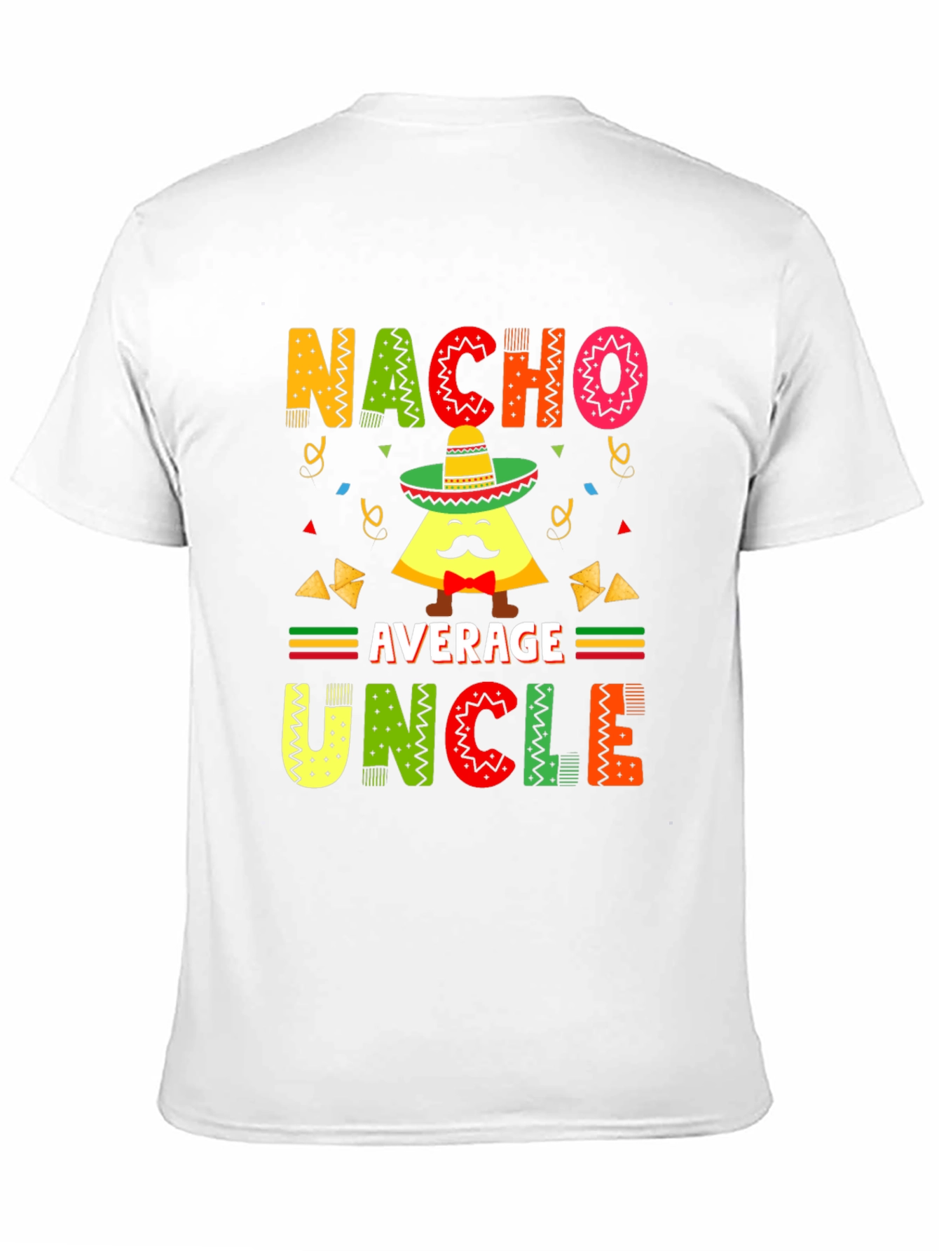 Black Nacho Average Uncle T-Shirt - Funny Pun Tee view 11