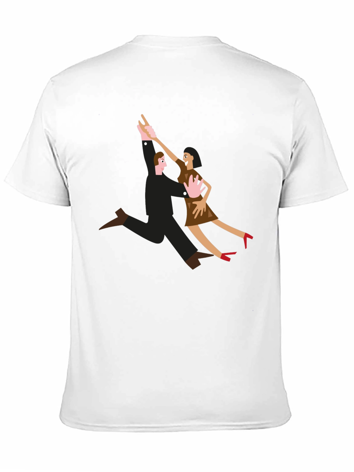 Black Dancing Couple Graphic T-Shirt view 11