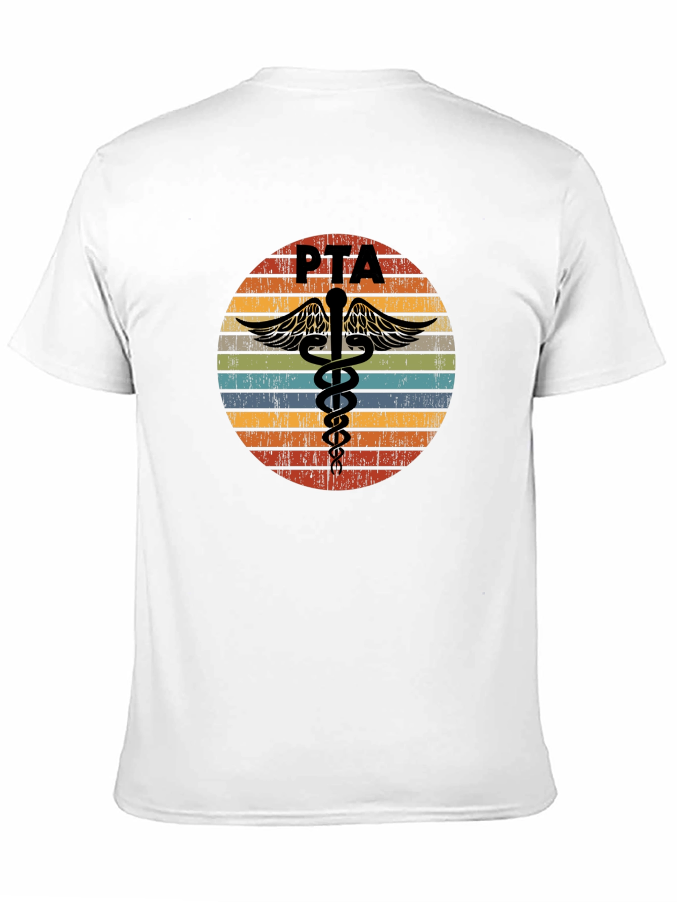 Black Vintage PTA Caduceus T-Shirt view 11