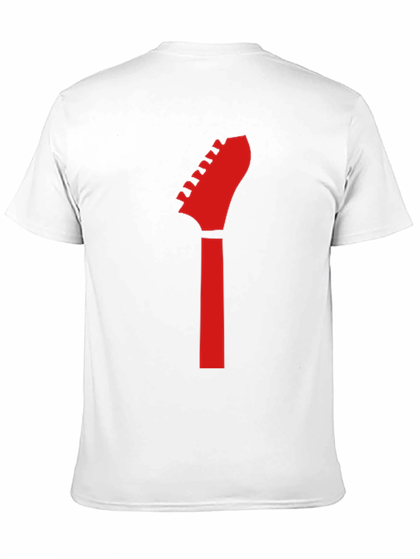 Black Guitar Headstock Graphic Tee - Rocker Style view 11