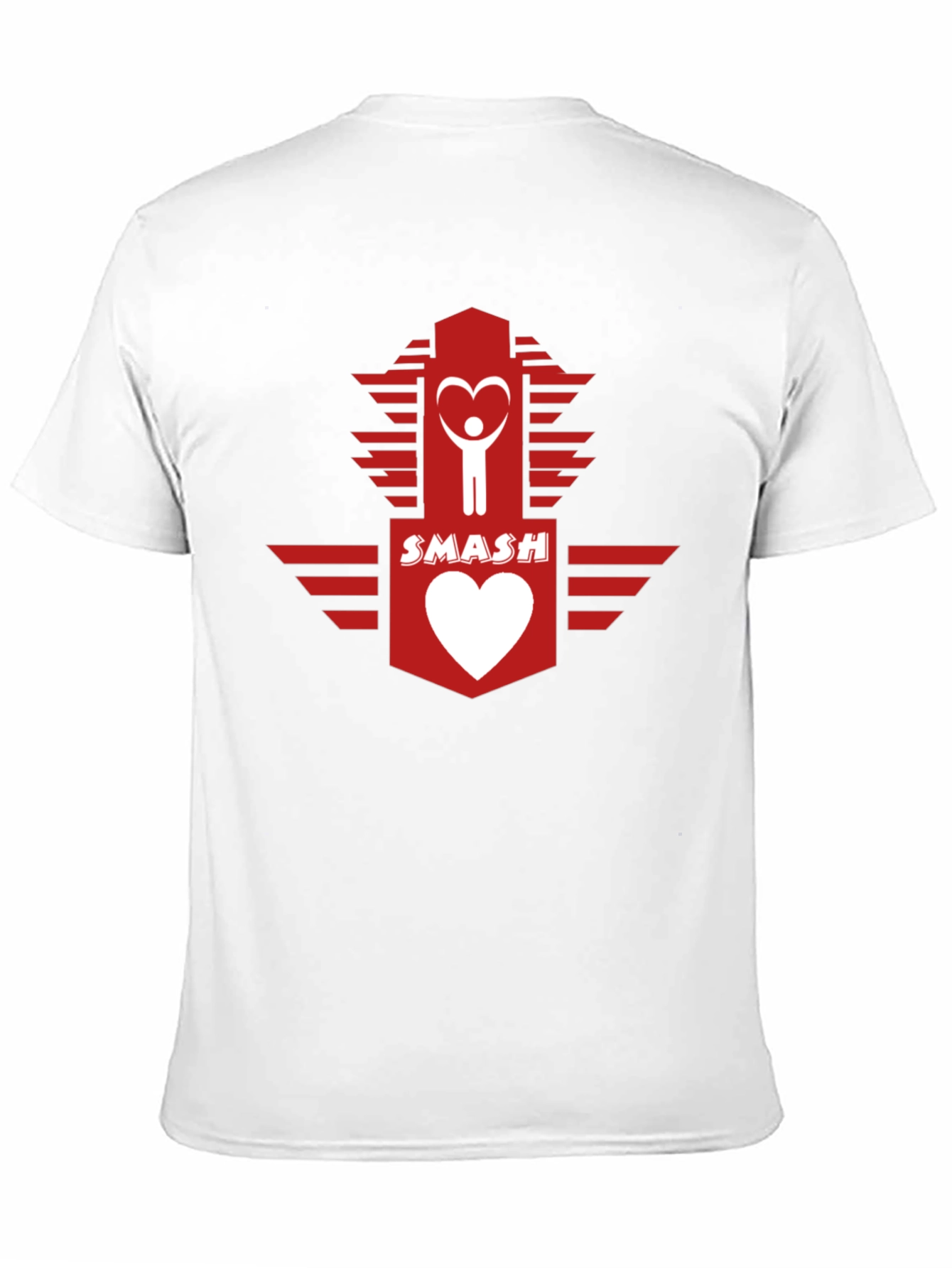 Black Smash Heart Logo Graphic Tee - Casual Cotton T-Shirt view 11