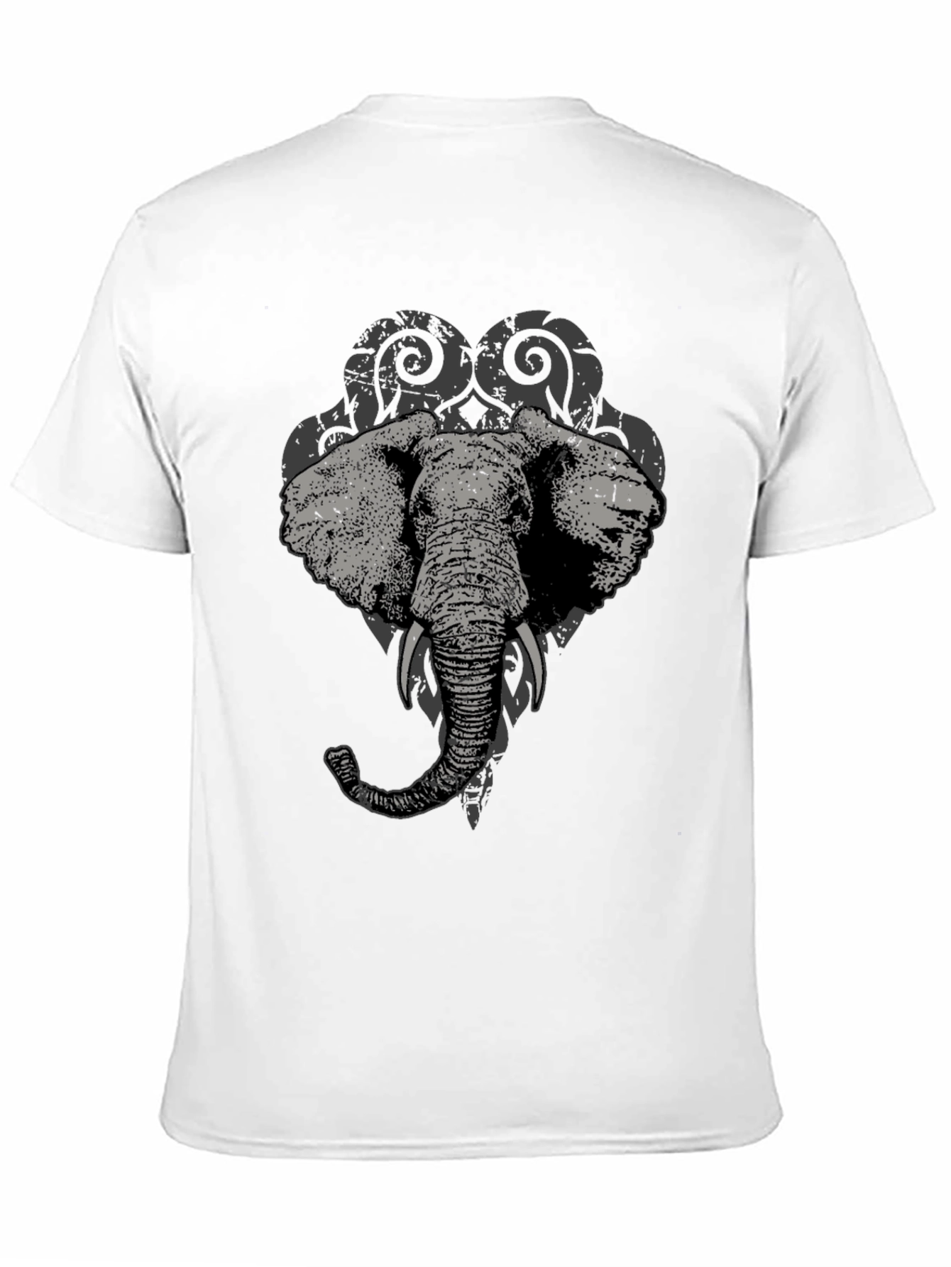 Black Elephant Graphic Black T-Shirt view 11