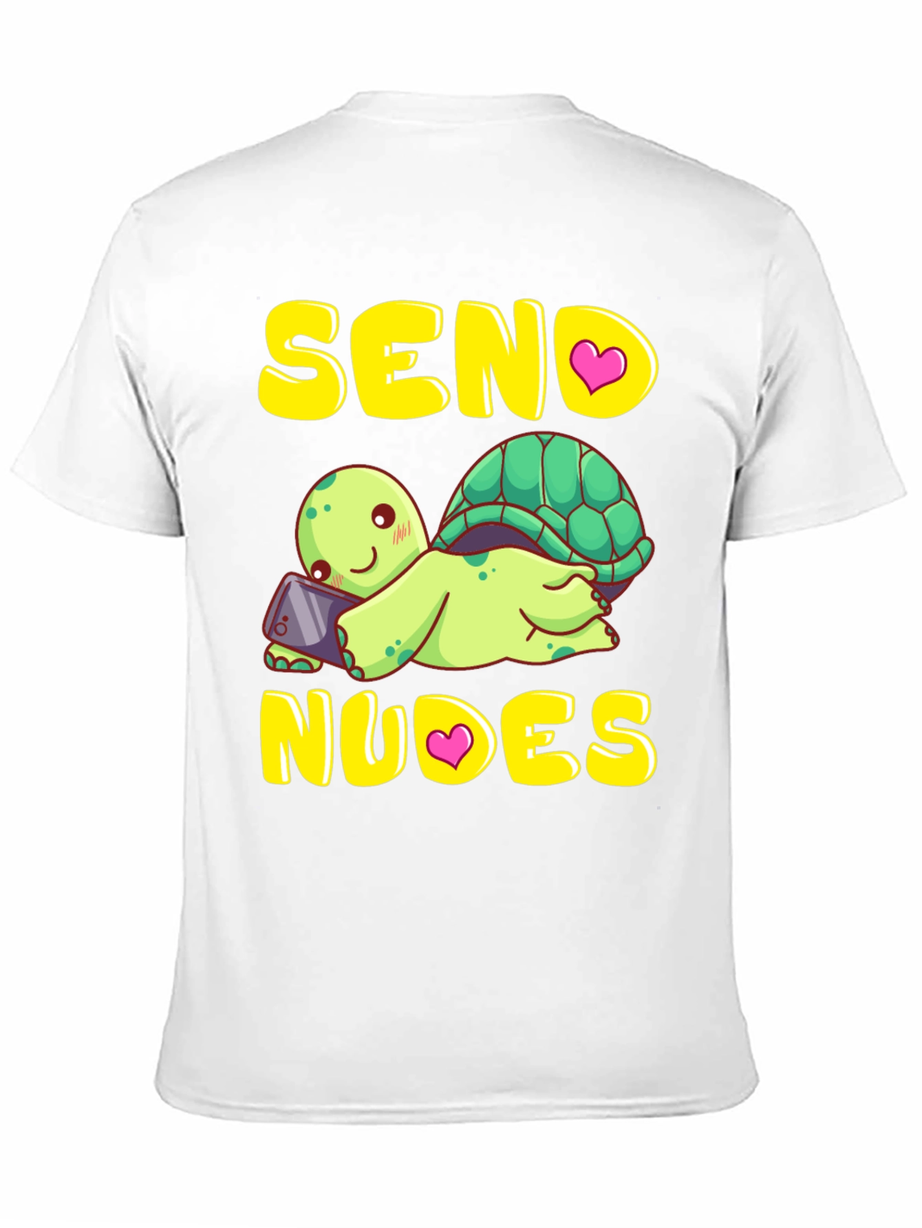 Black Send Nudes Turtle T-Shirt Funny Graphic Tee view 11