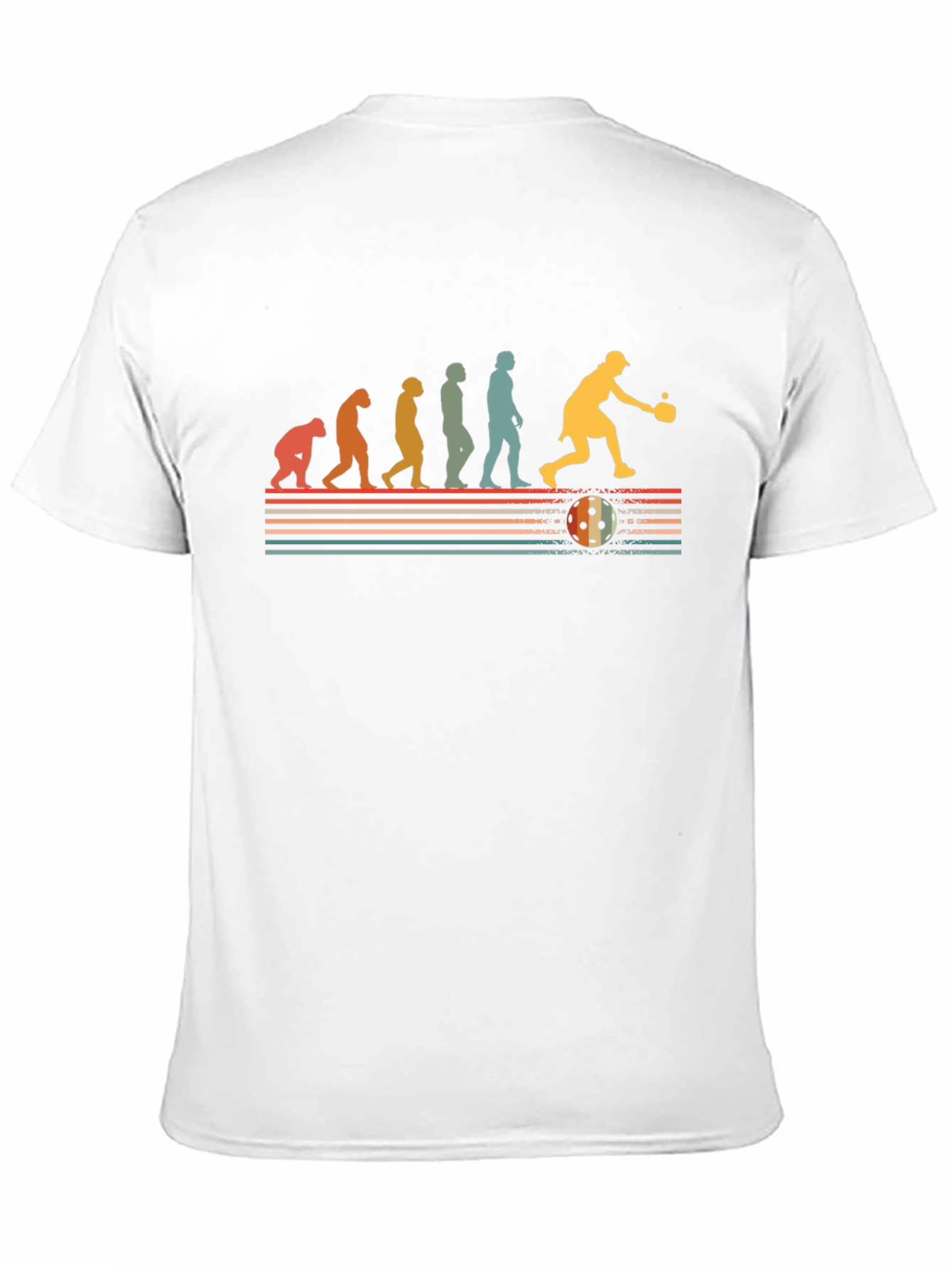 Black Pickleball Evolution Graphic Tee view 11