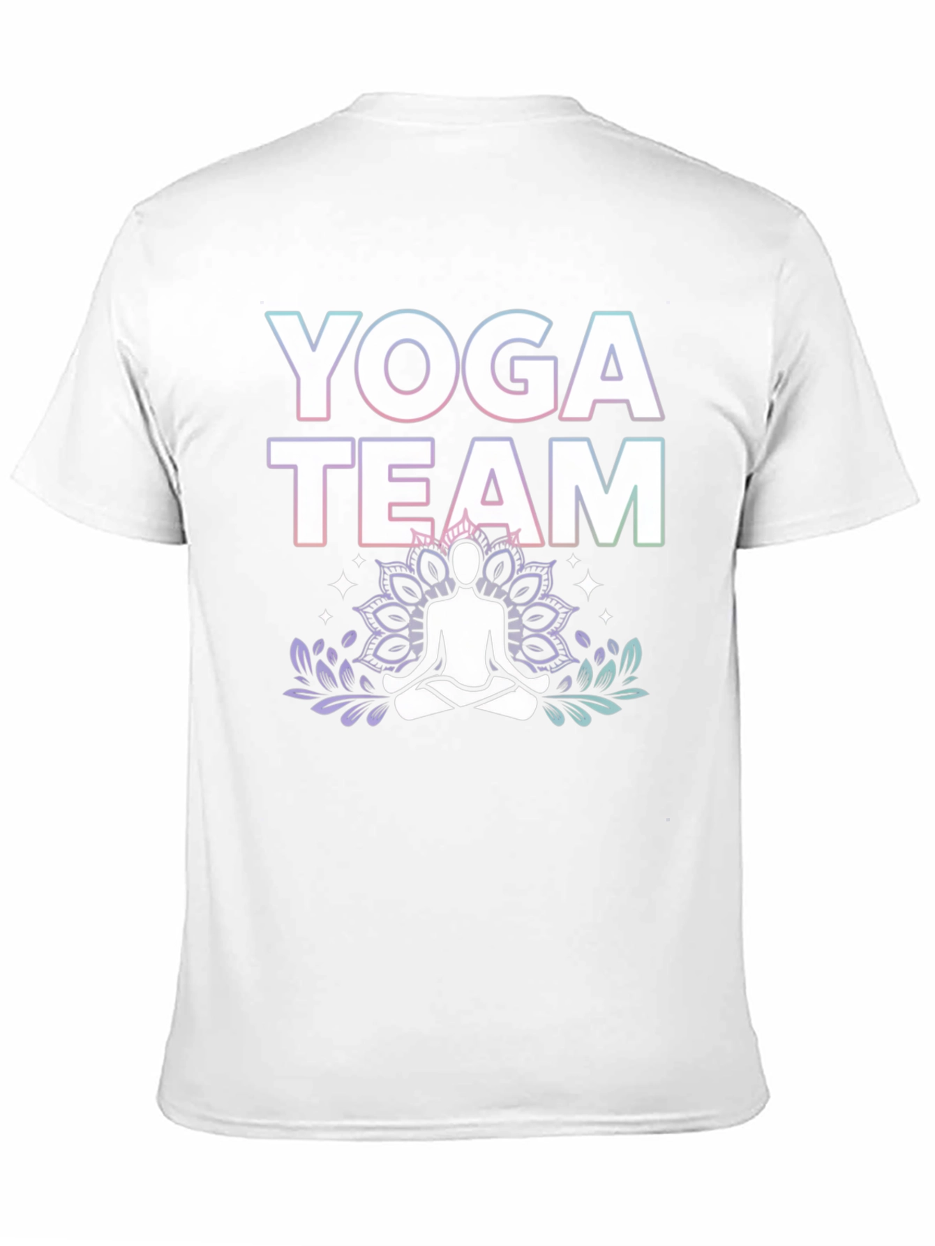 Black Yoga Team Graphic Tee - Black Cotton Blend view 11