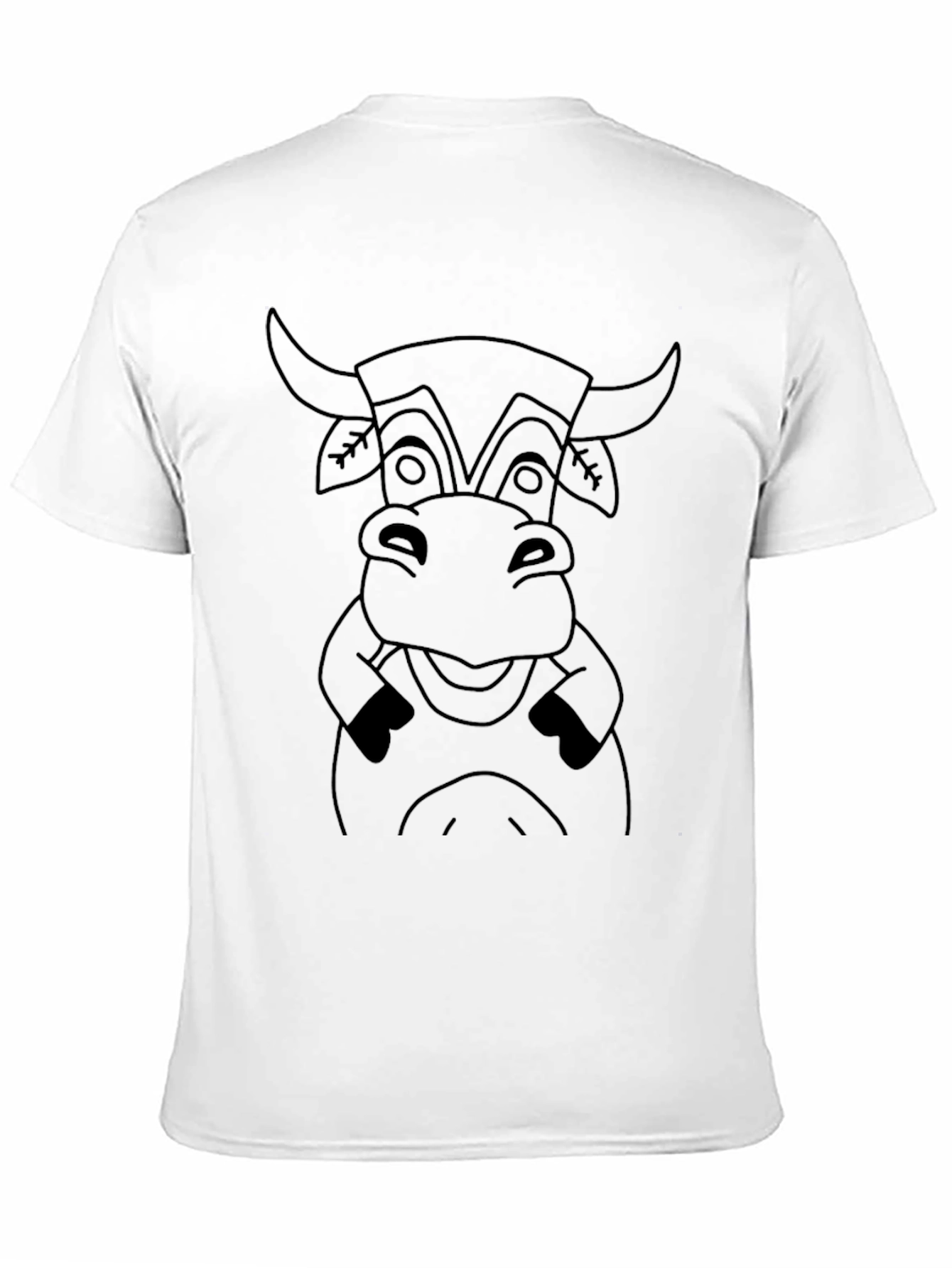 Black Funny Cow Graphic Tee - Black Cotton T-Shirt view 11