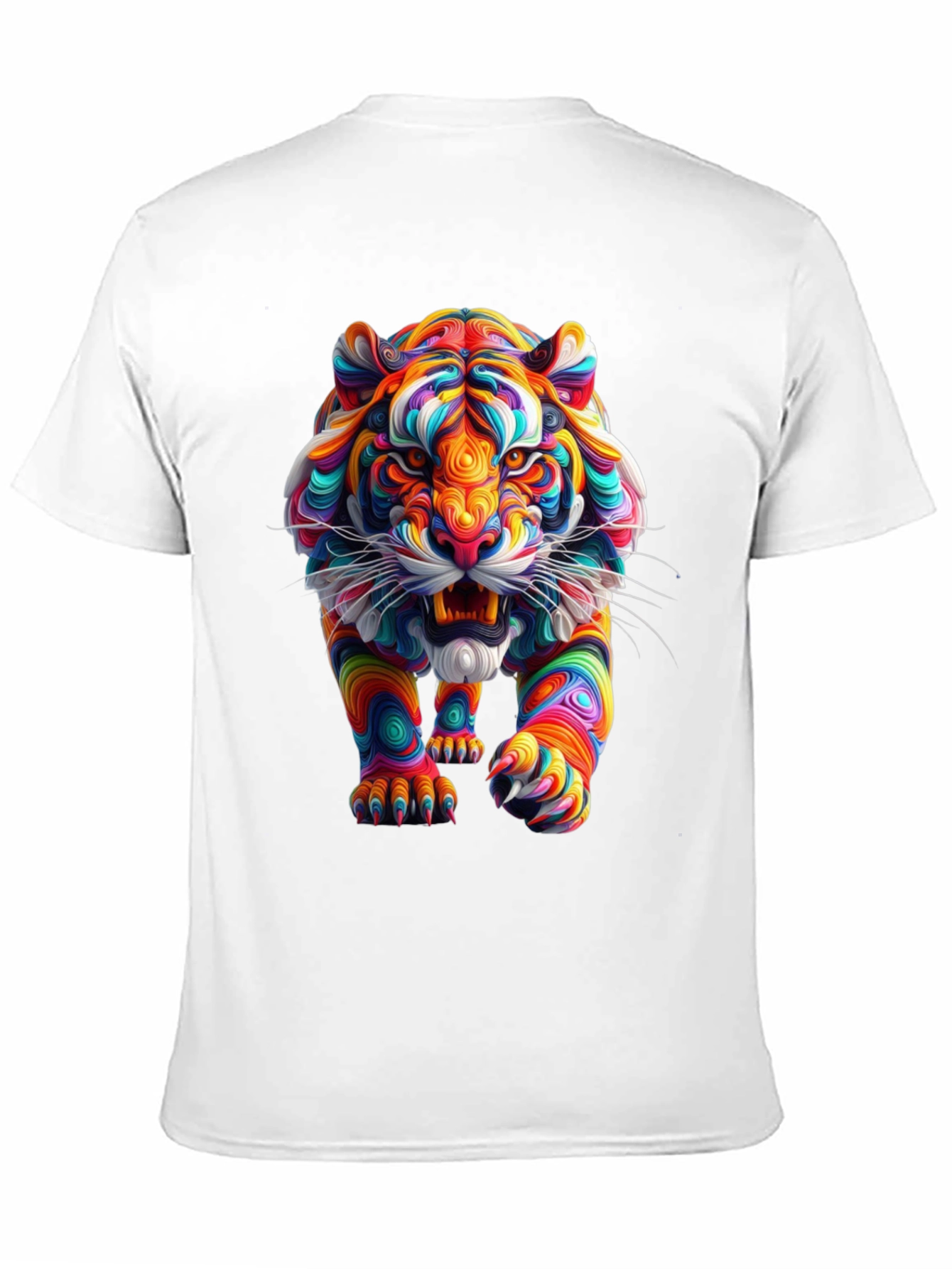 Black Vibrant Tiger Graphic Tee - Bold Style view 11