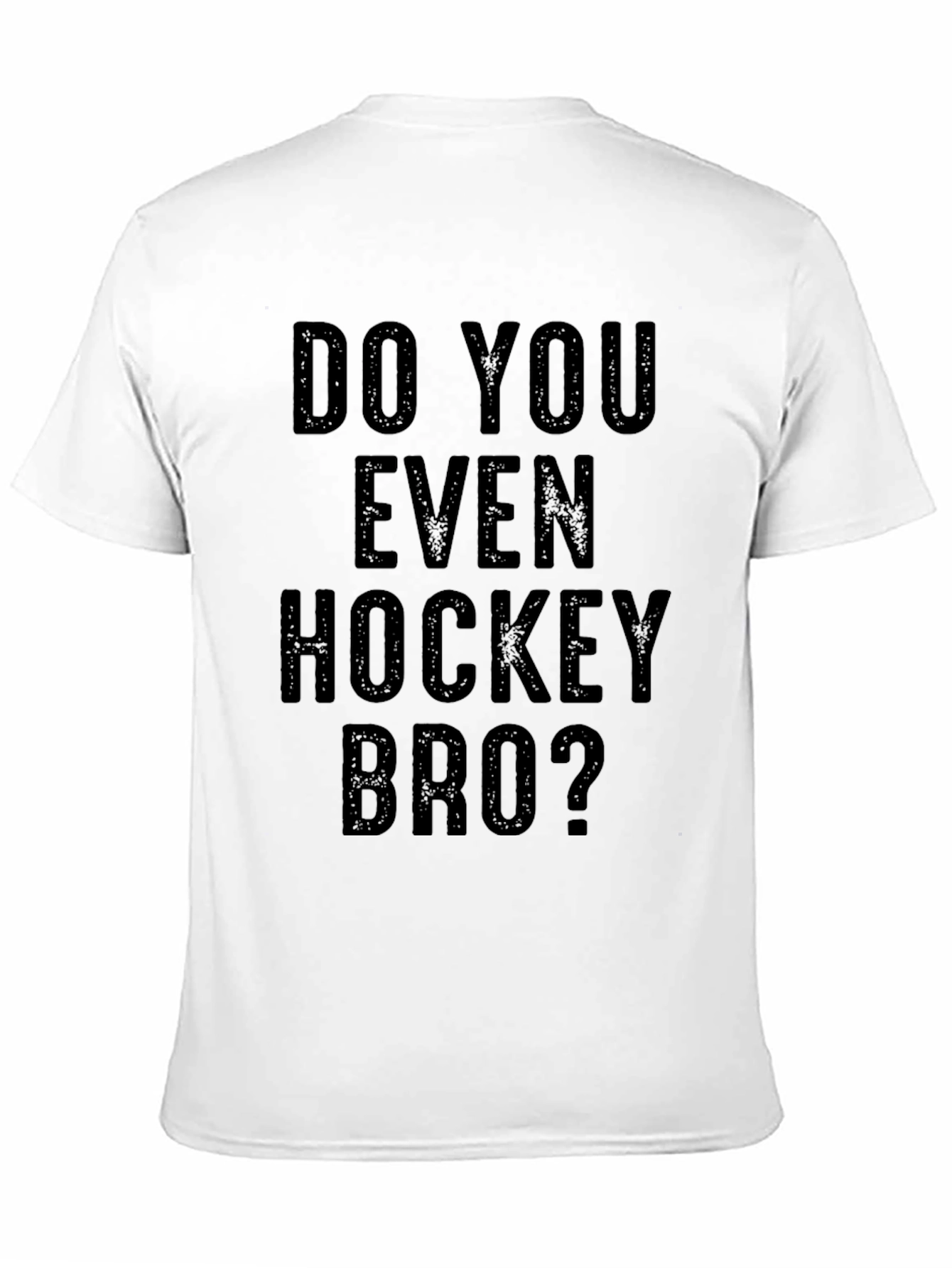 Black Do You Even Hockey Bro? Black Graphic Tee view 11