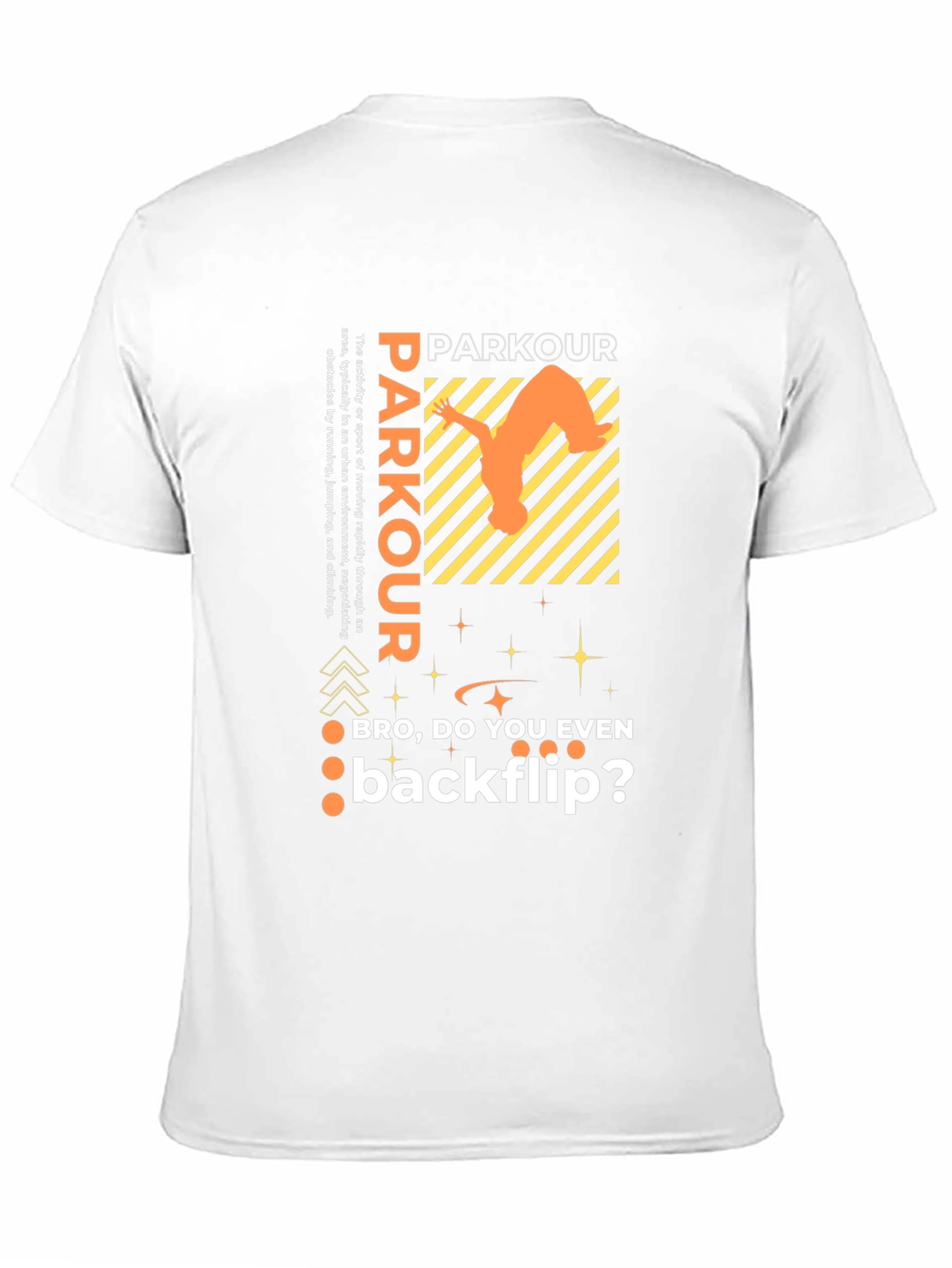 Black Parkour Backflip Graphic Tee - Urban Sport Style view 11