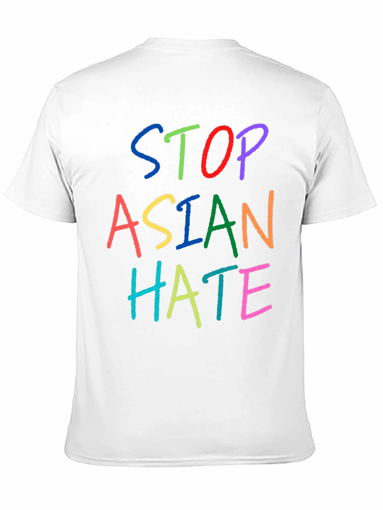 Black Stop Asian Hate Black T-Shirt view 11