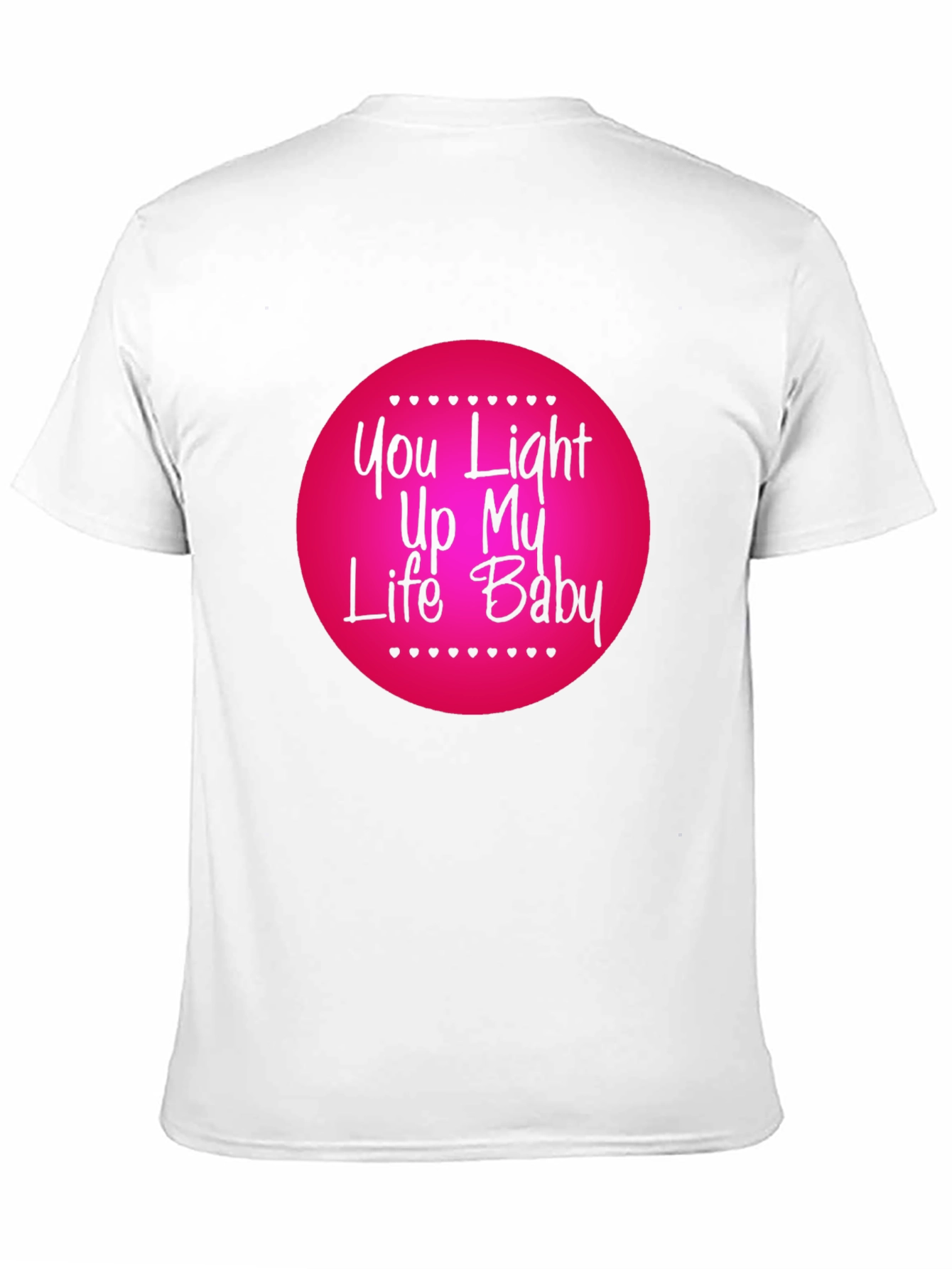 Black You Light Up My Life Baby T-Shirt - Romantic Graphic Tee view 11