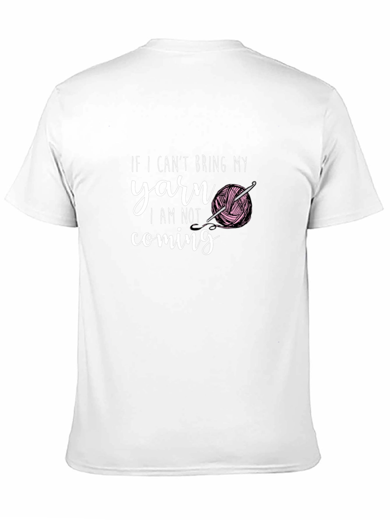 Black Funny Yarn Lover T-Shirt - If I Can't Bring My Yarn... view 11