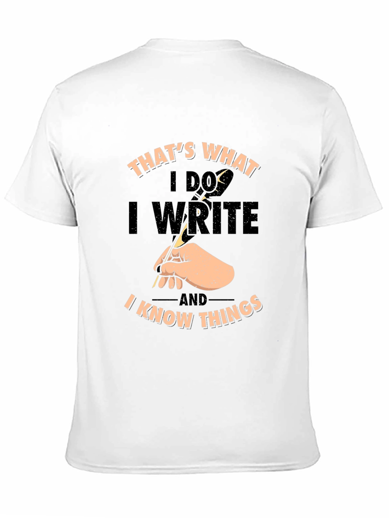 Black I Write & Know Things Graphic Tee view 11