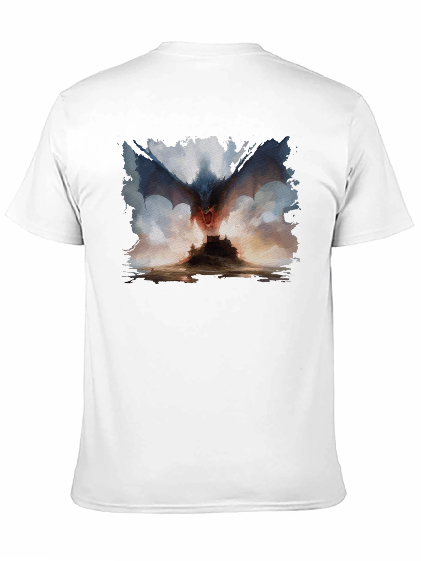 Black Dragon Castle Graphic Tee - Men's Black T-Shirt view 11