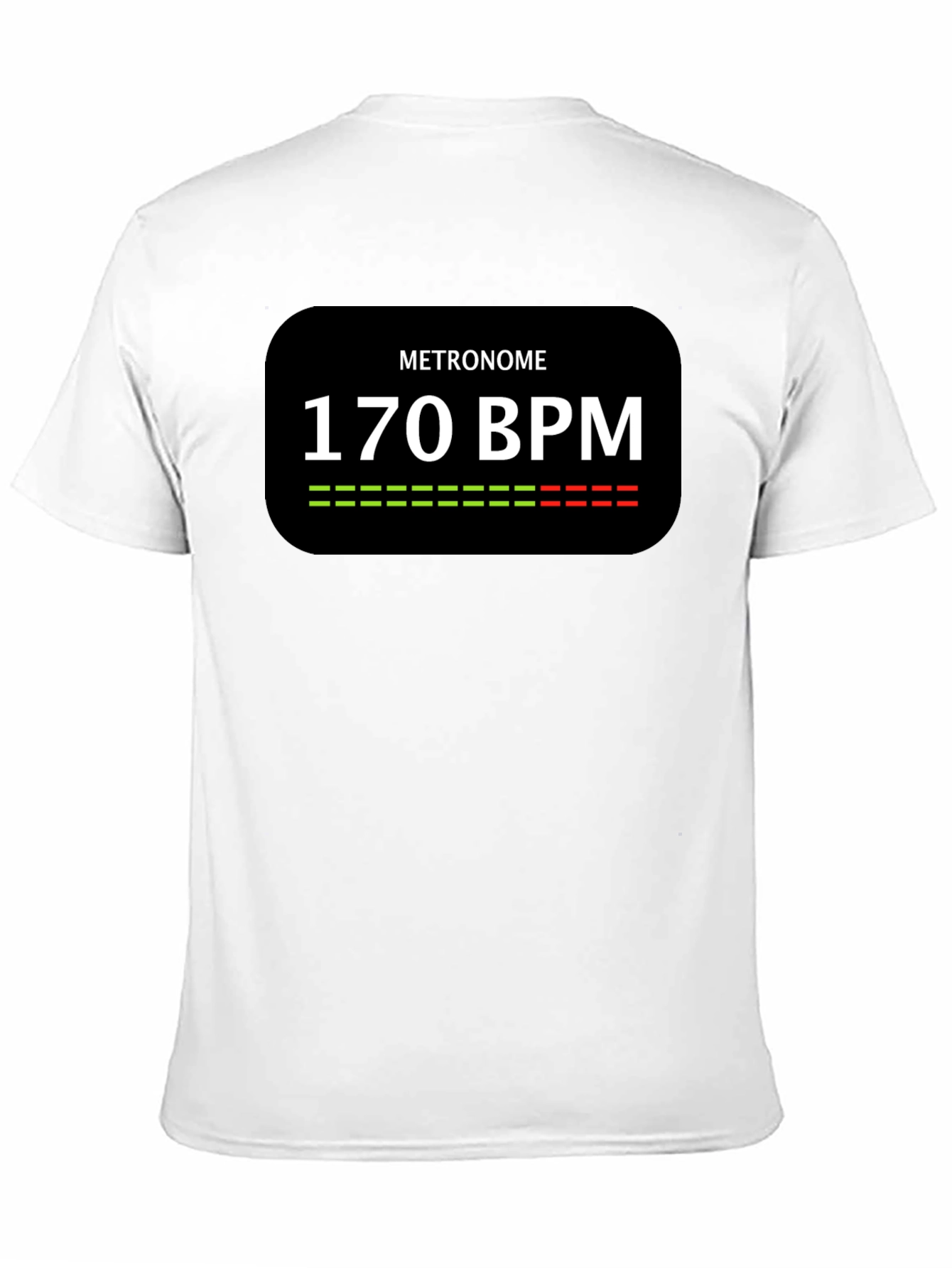 Black Metronome 170 BPM Black T-Shirt view 11