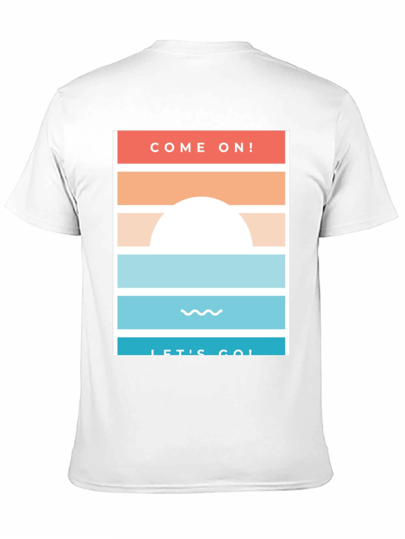 Black Come On! Let's Go! Black Graphic T-Shirt view 11